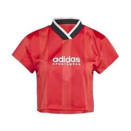 adidas Tiro Colorblock Crop T-Shirt Womens