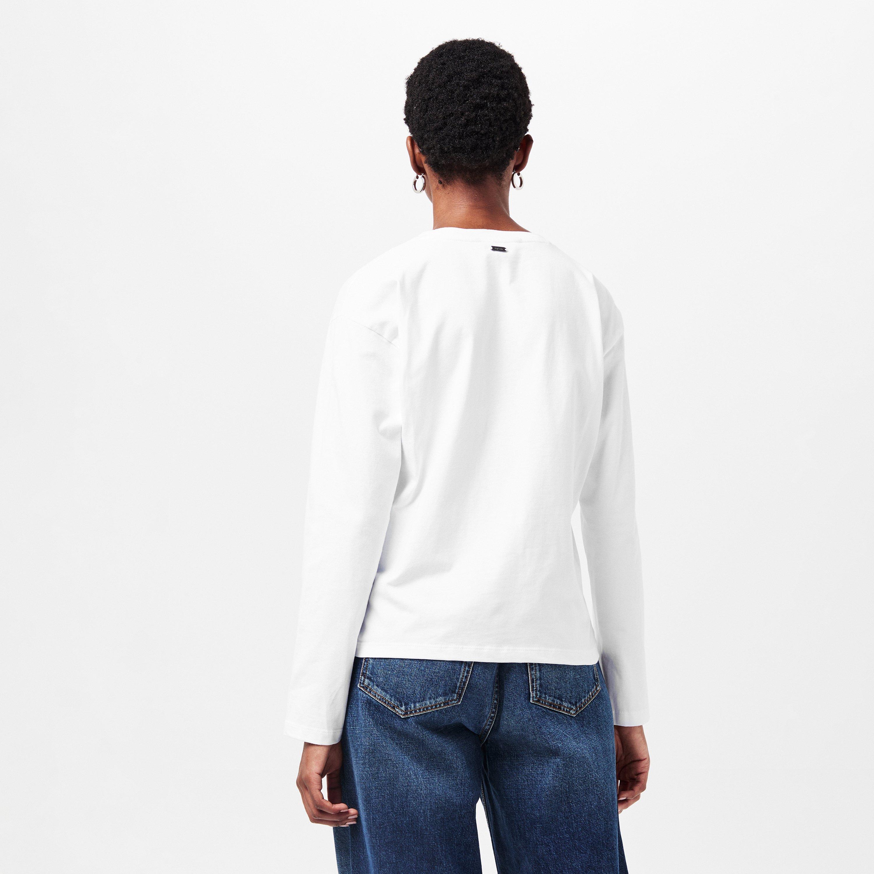 White - Barbour - Lavensdale Long-Sleeved T-Shirt - 4