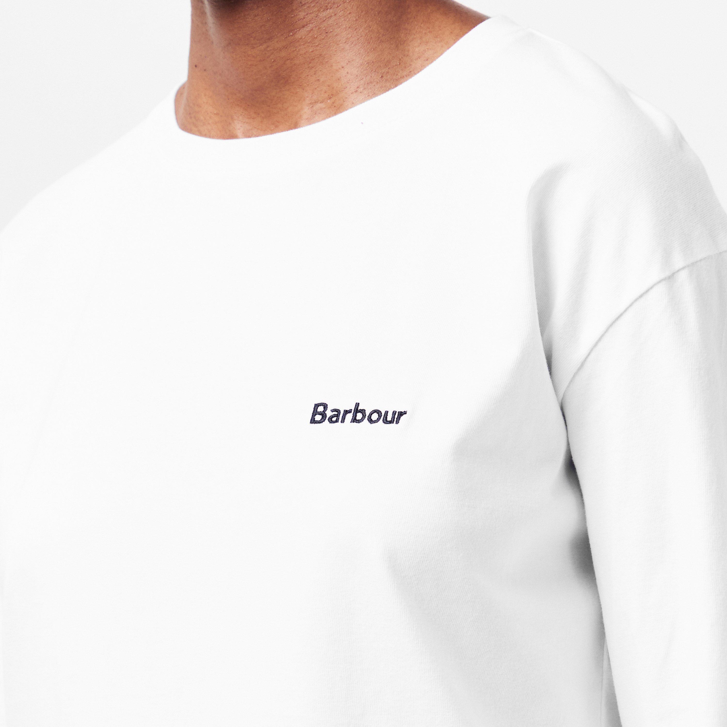 White - Barbour - Lavensdale Long-Sleeved T-Shirt - 5