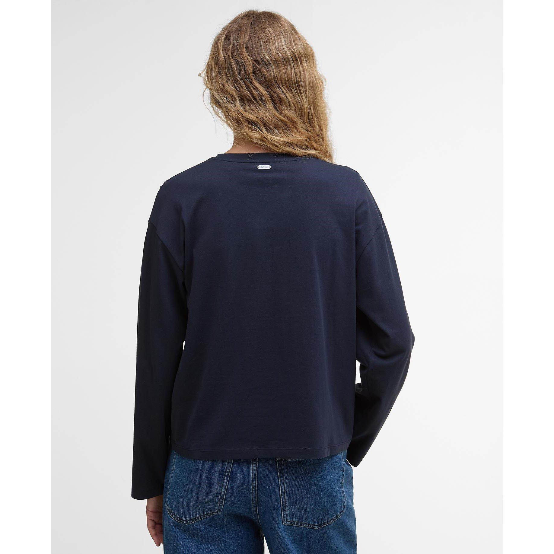 Navy - Barbour - Lavensdale Long-Sleeved T-Shirt - 3
