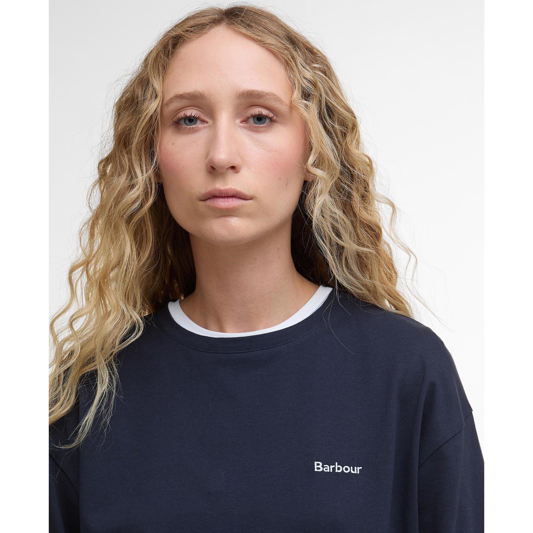 Navy - Barbour - Lavensdale Long-Sleeved T-Shirt - 4