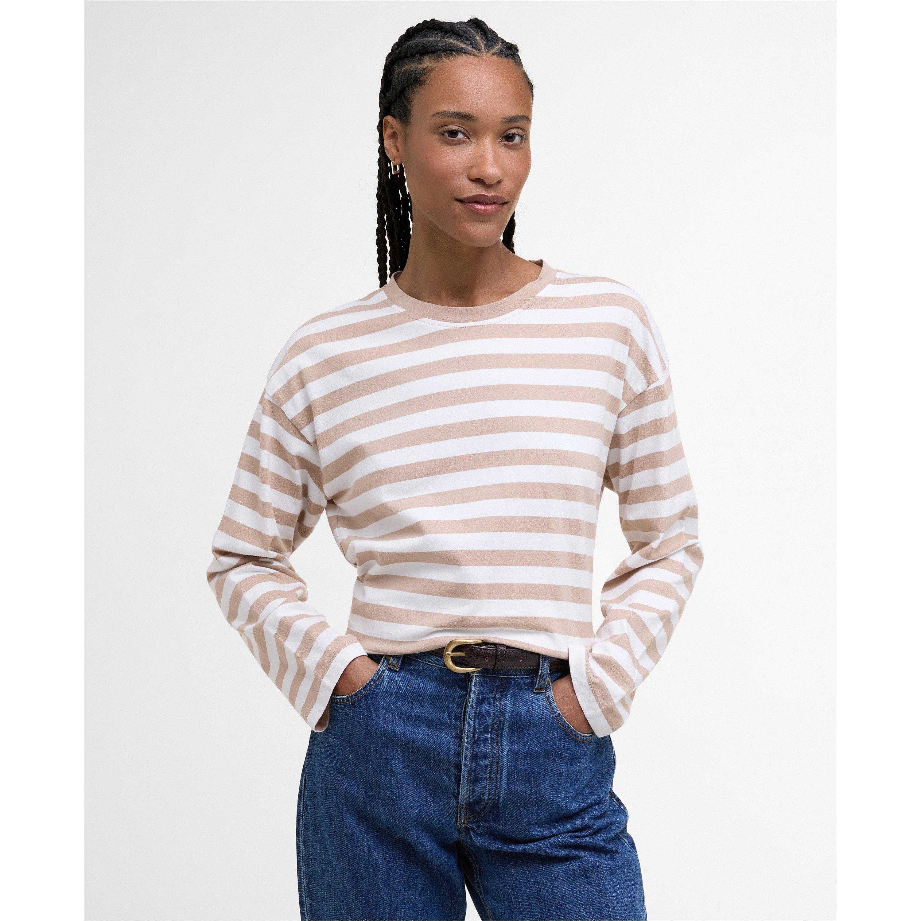 Pale Camel Str - Barbour - Bede Long Sleeve T-Shirt - 2