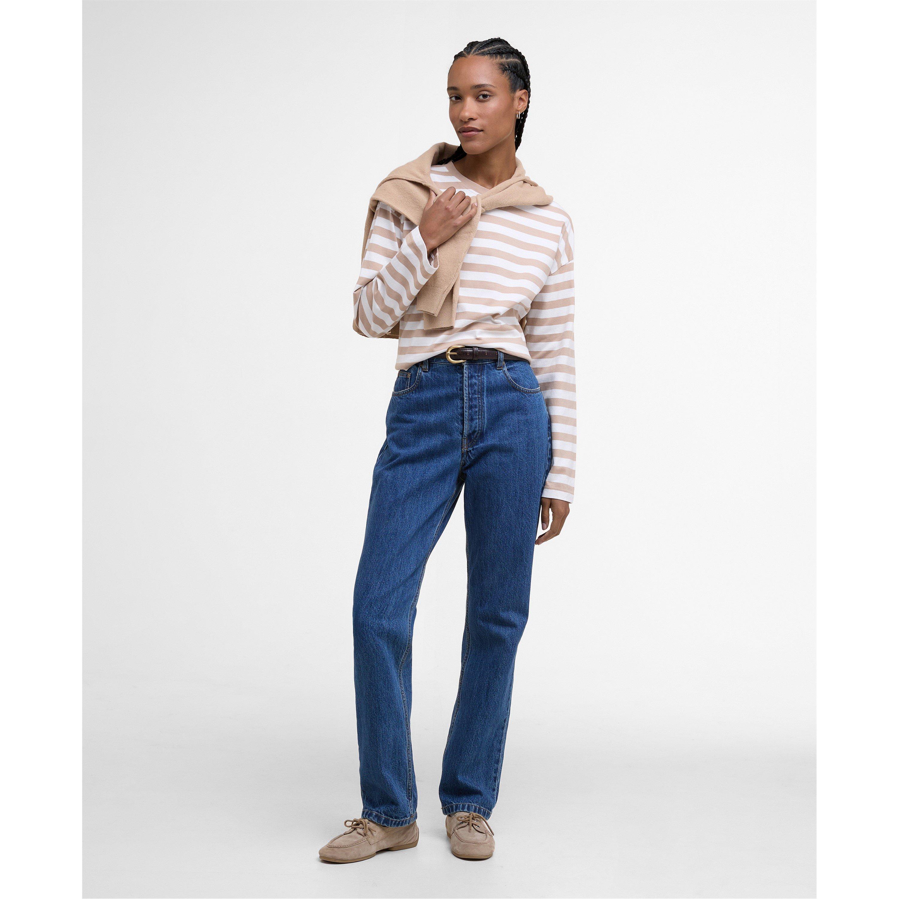 Pale Camel Str - Barbour - Bede Long Sleeve T-Shirt - 6