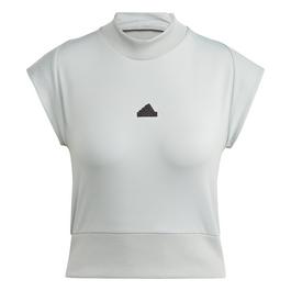 adidas Z.N.E Short Sleeve High Neck T Shirt Womens