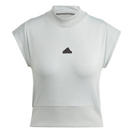 adidas Z.N.E Short Sleeve High Neck T-Shirt Womens