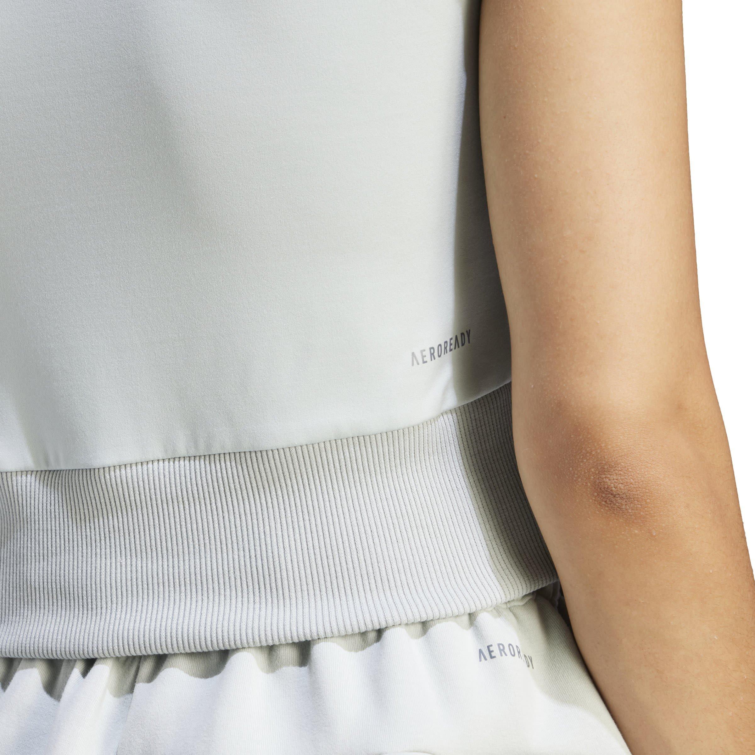 Grigio - adidas - Z.N.E Short Sleeve High Neck T-Shirt Womens - 5