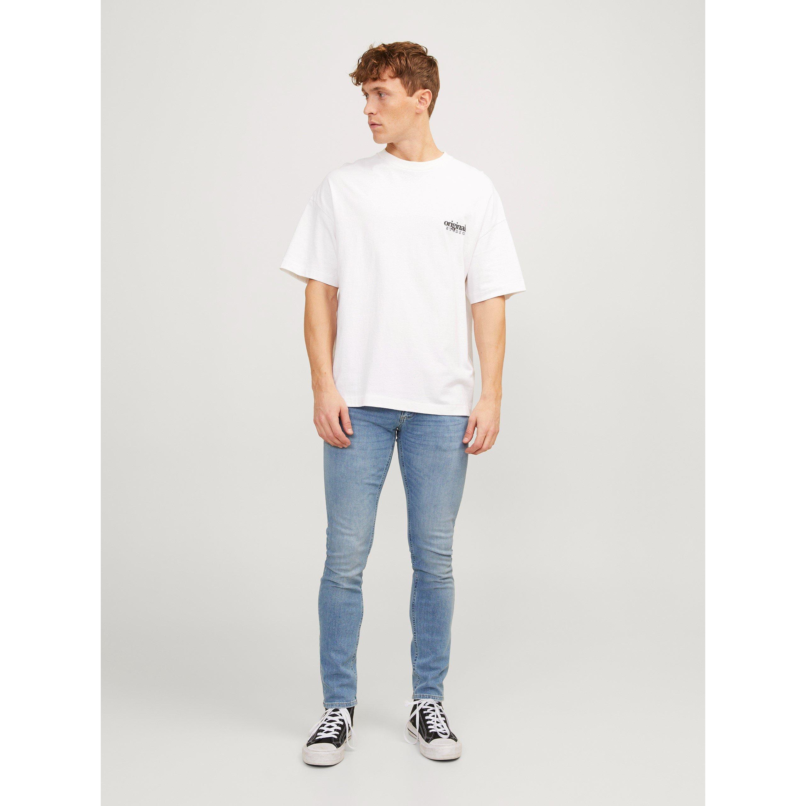 Blue Denim - Jack and Jones - Evan 594 Skinny Jeans Mens - 2