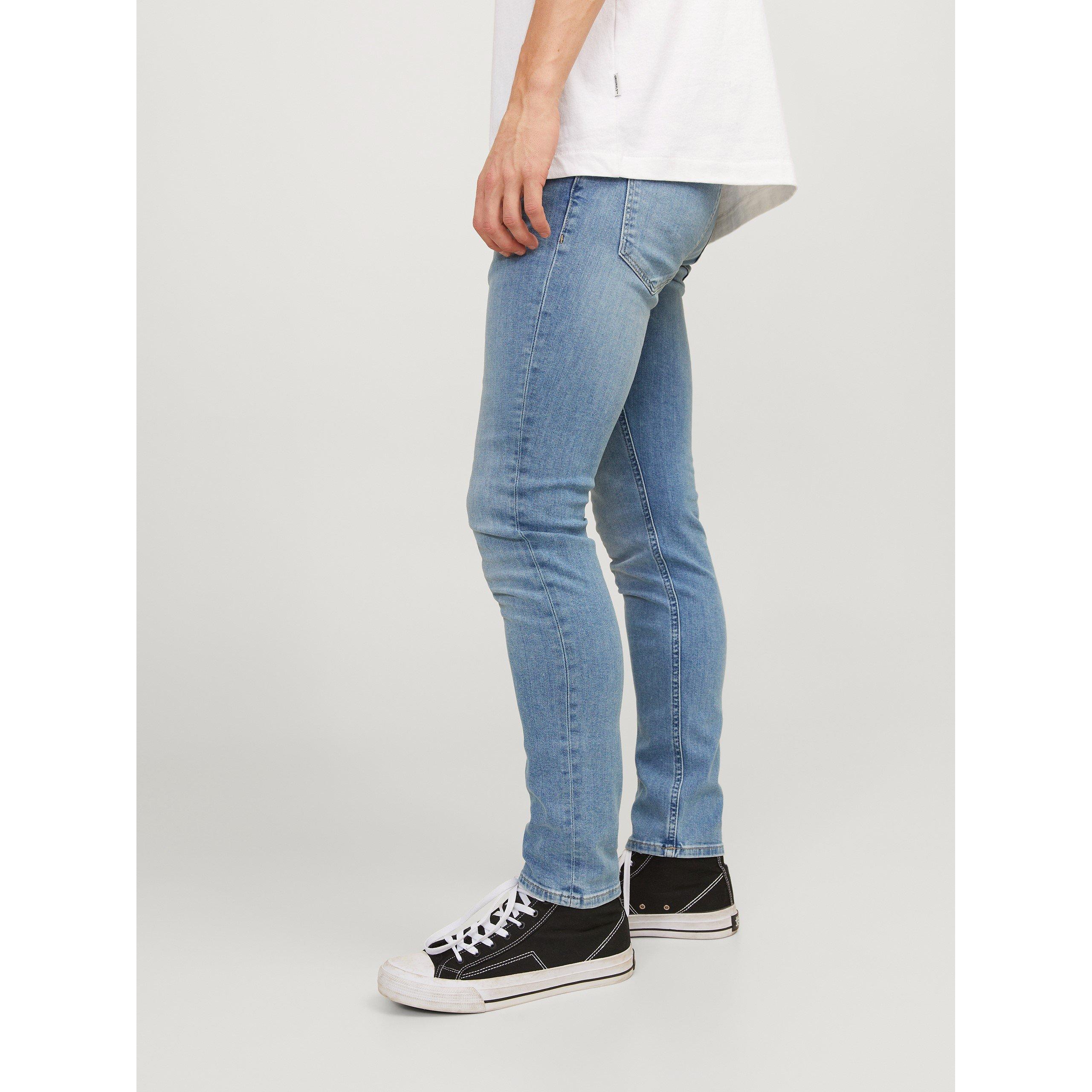 Blue Denim - Jack and Jones - Evan 594 Skinny Jeans Mens - 4