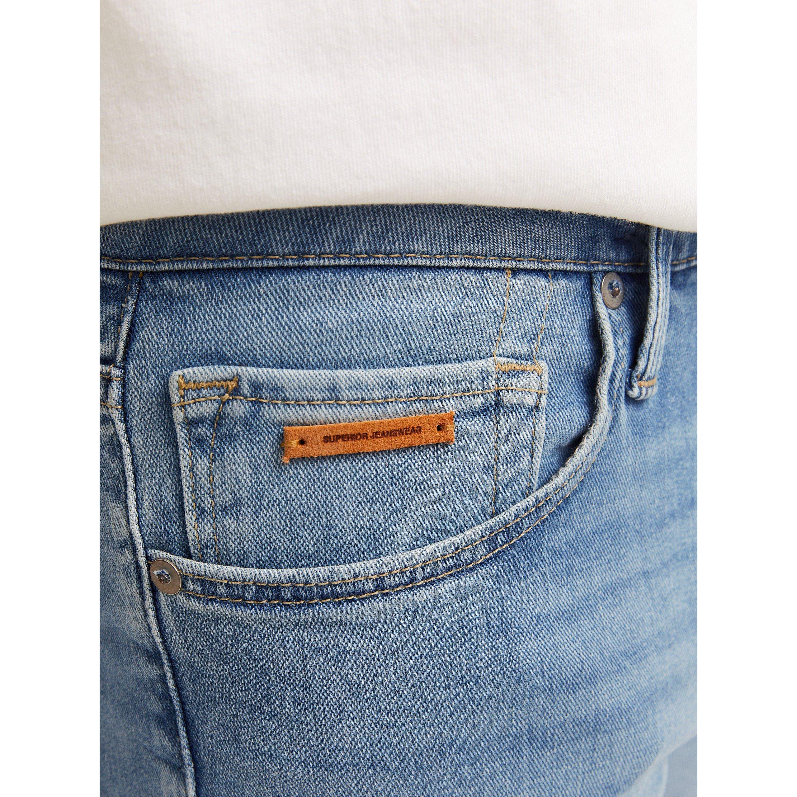 Blue Denim - Jack and Jones - Evan 594 Skinny Jeans Mens - 5