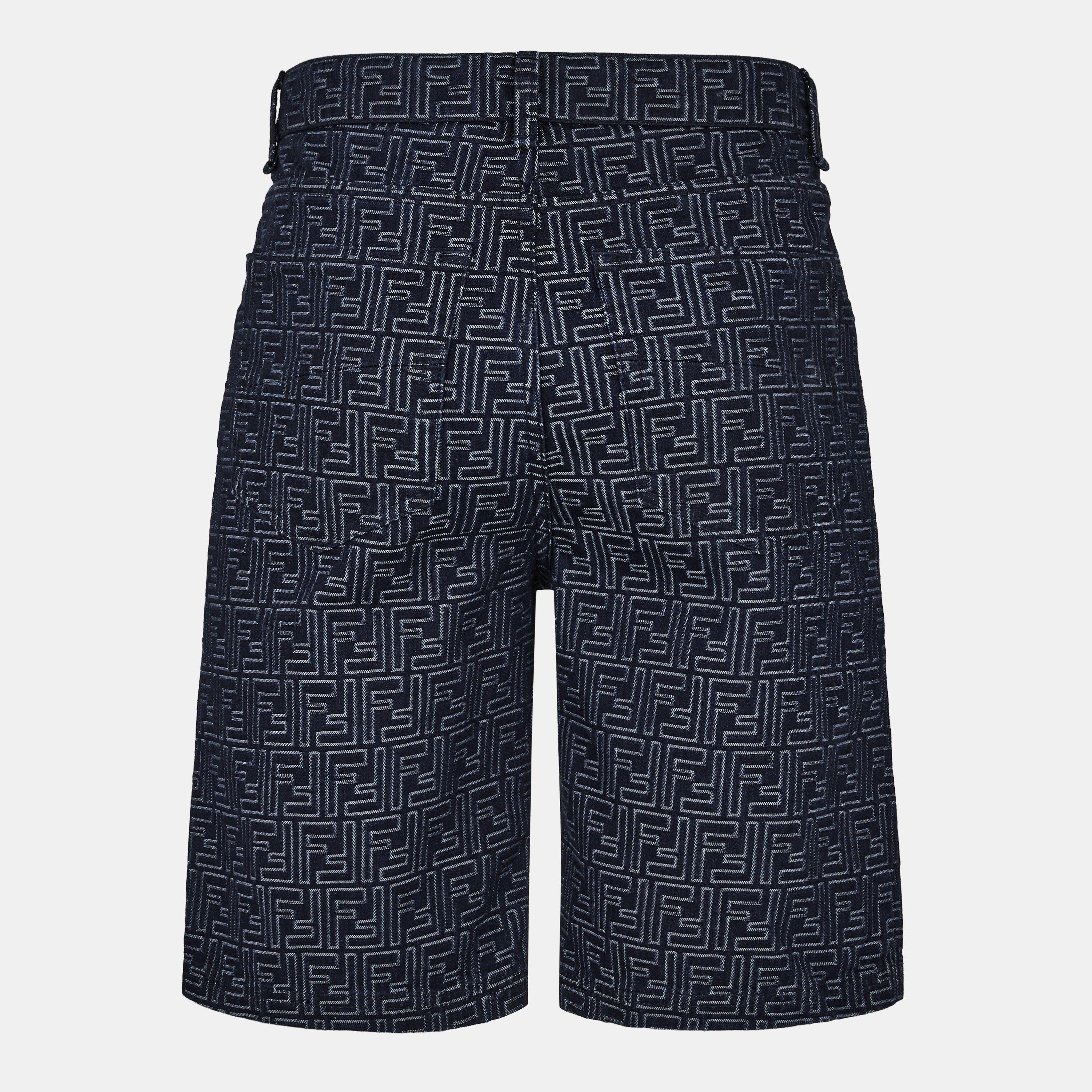Blue - Fendi - Men's Tailored Denim Shorts - 2