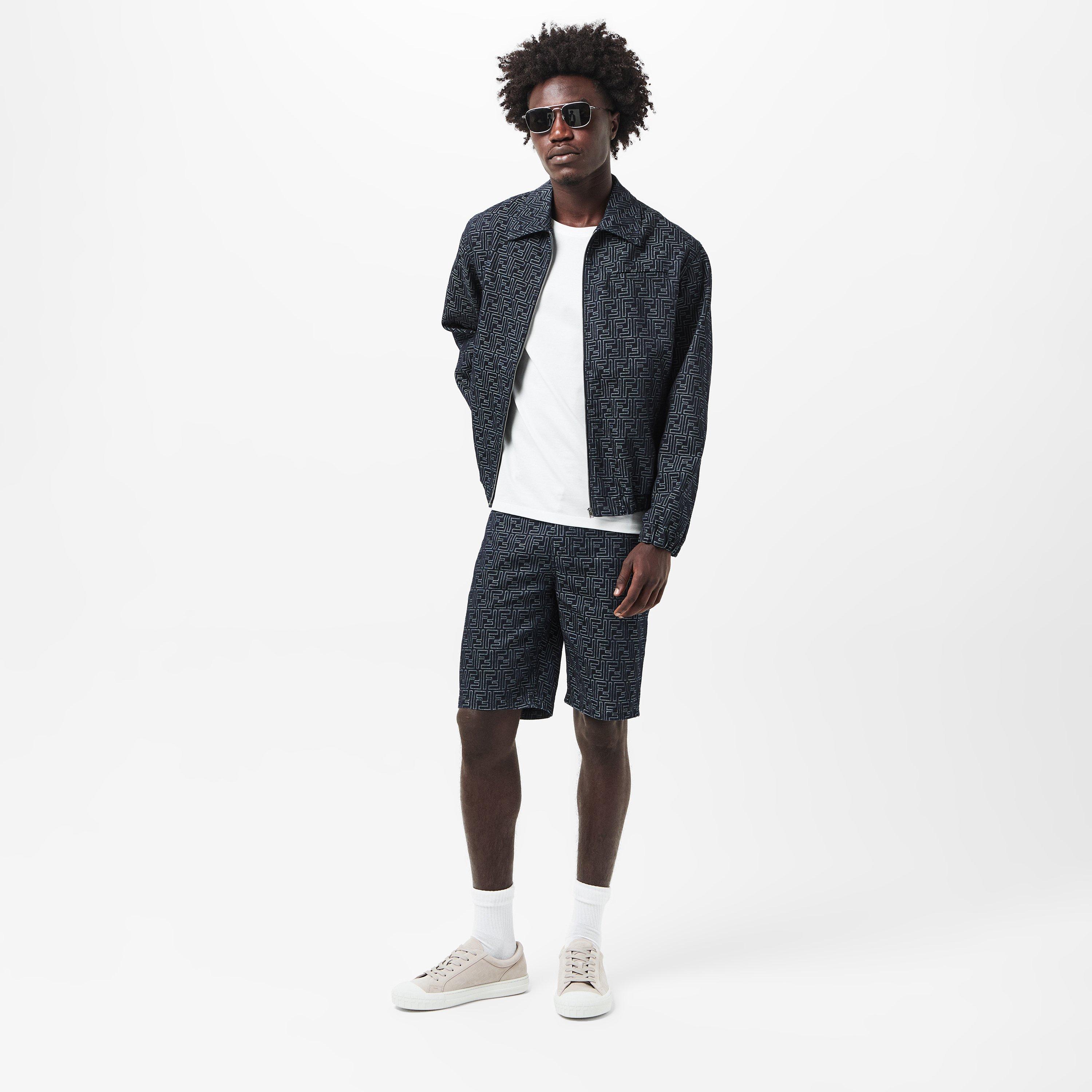 Blue - Fendi - Men's Tailored Denim Shorts - 6