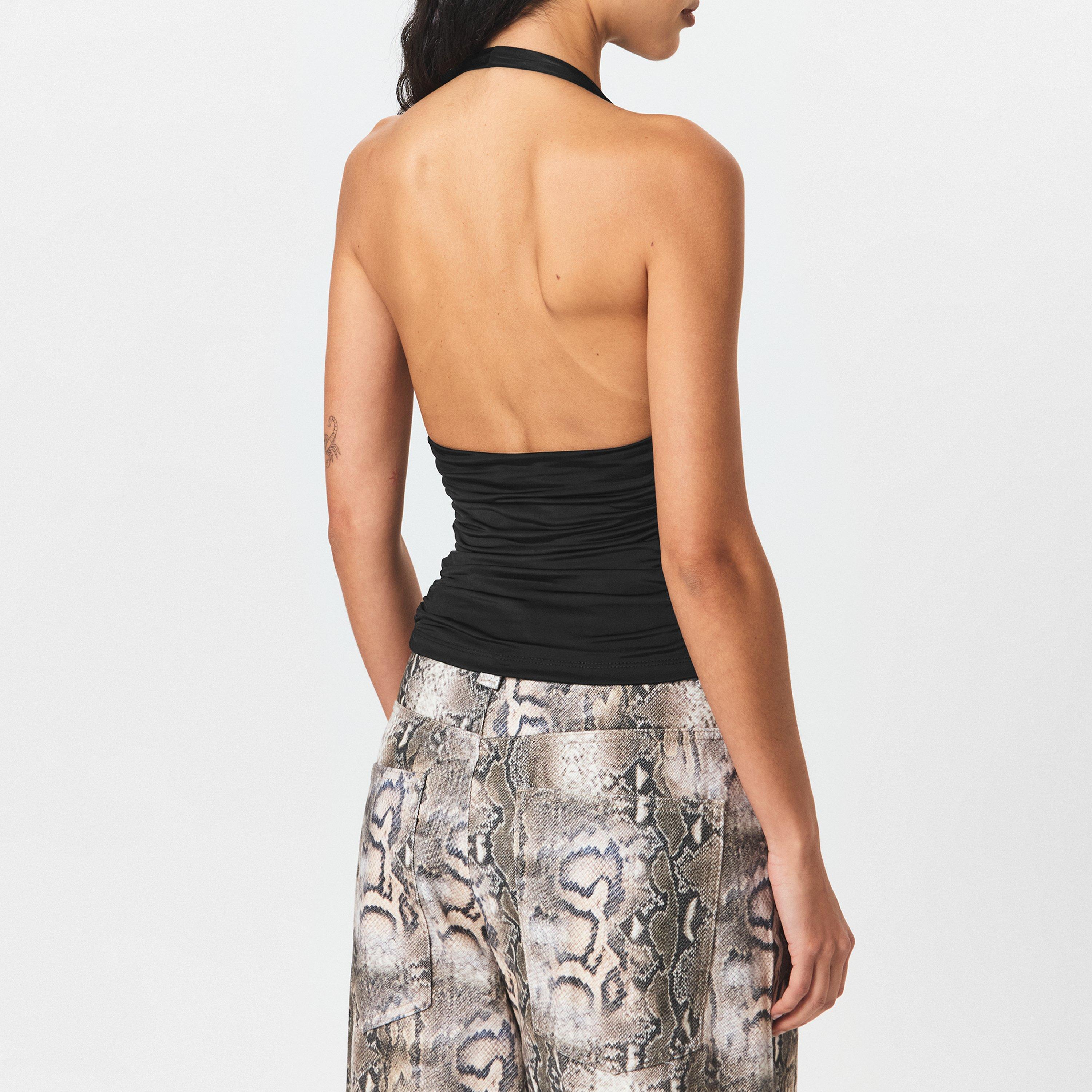 Black - Good American - Women's Halterneck Vest - 4