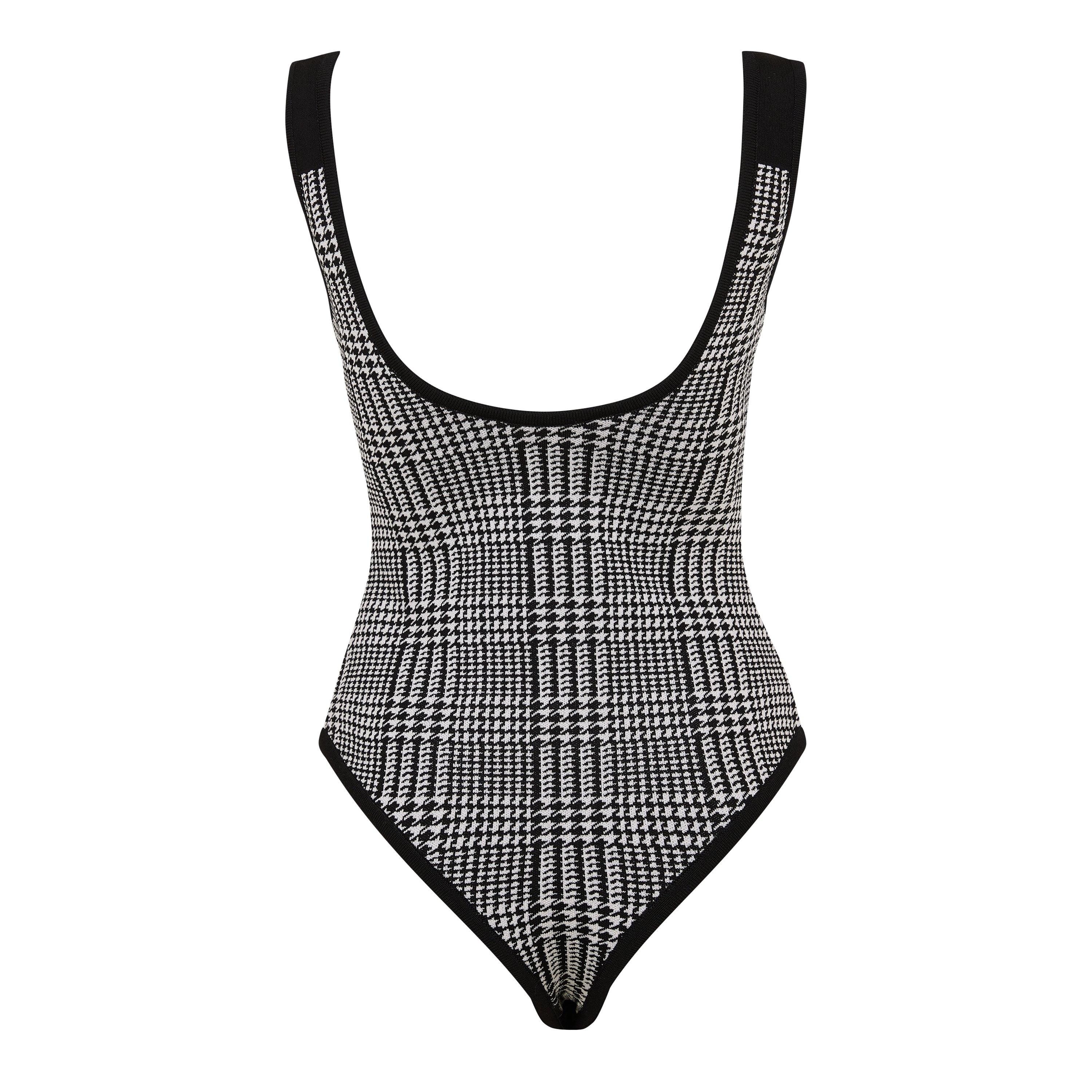 Black/White - Balmain - Balmain Knit Bdysuit Ld54 - 2