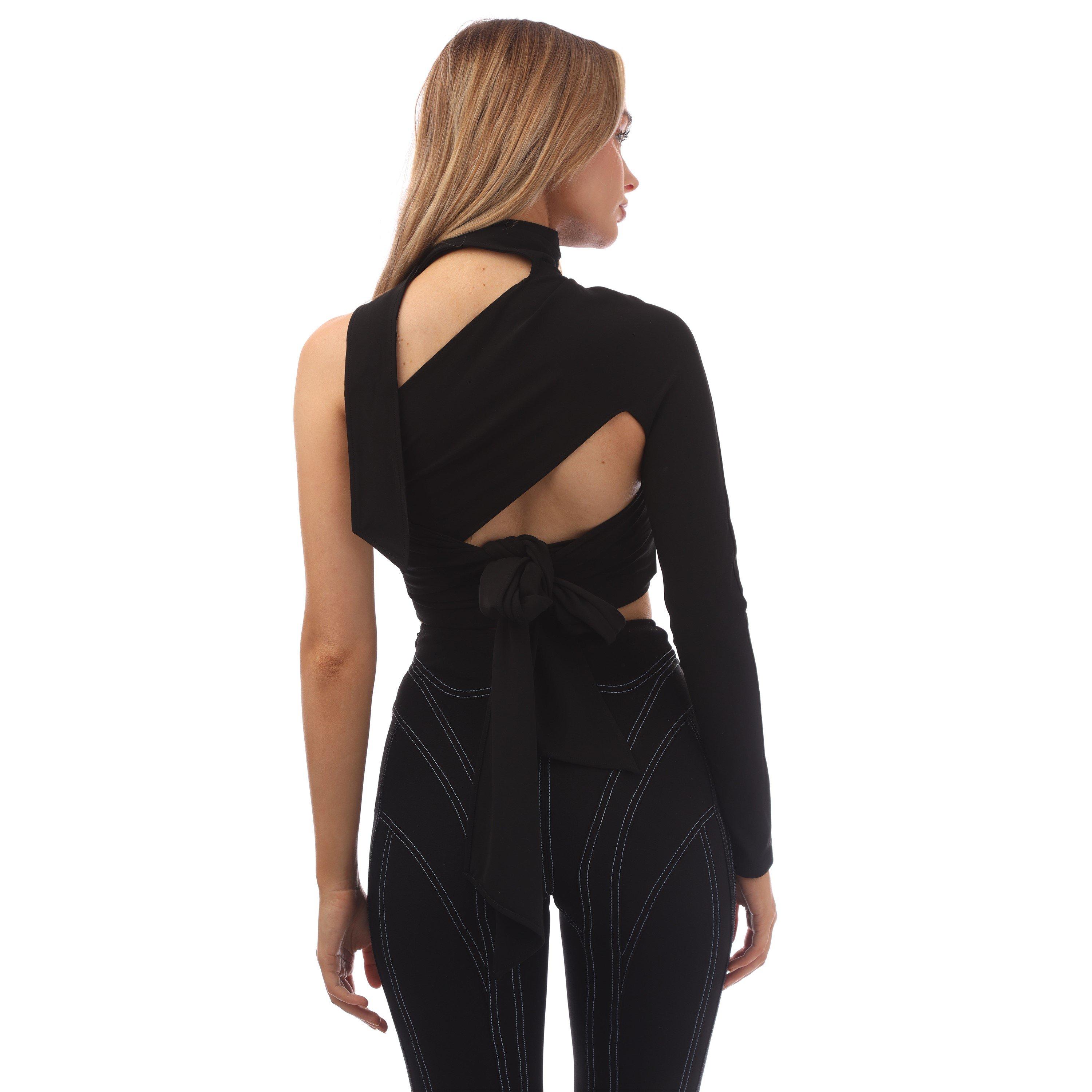 Black - Mugler - Women's Long-Sleeve T-Shirt - 3