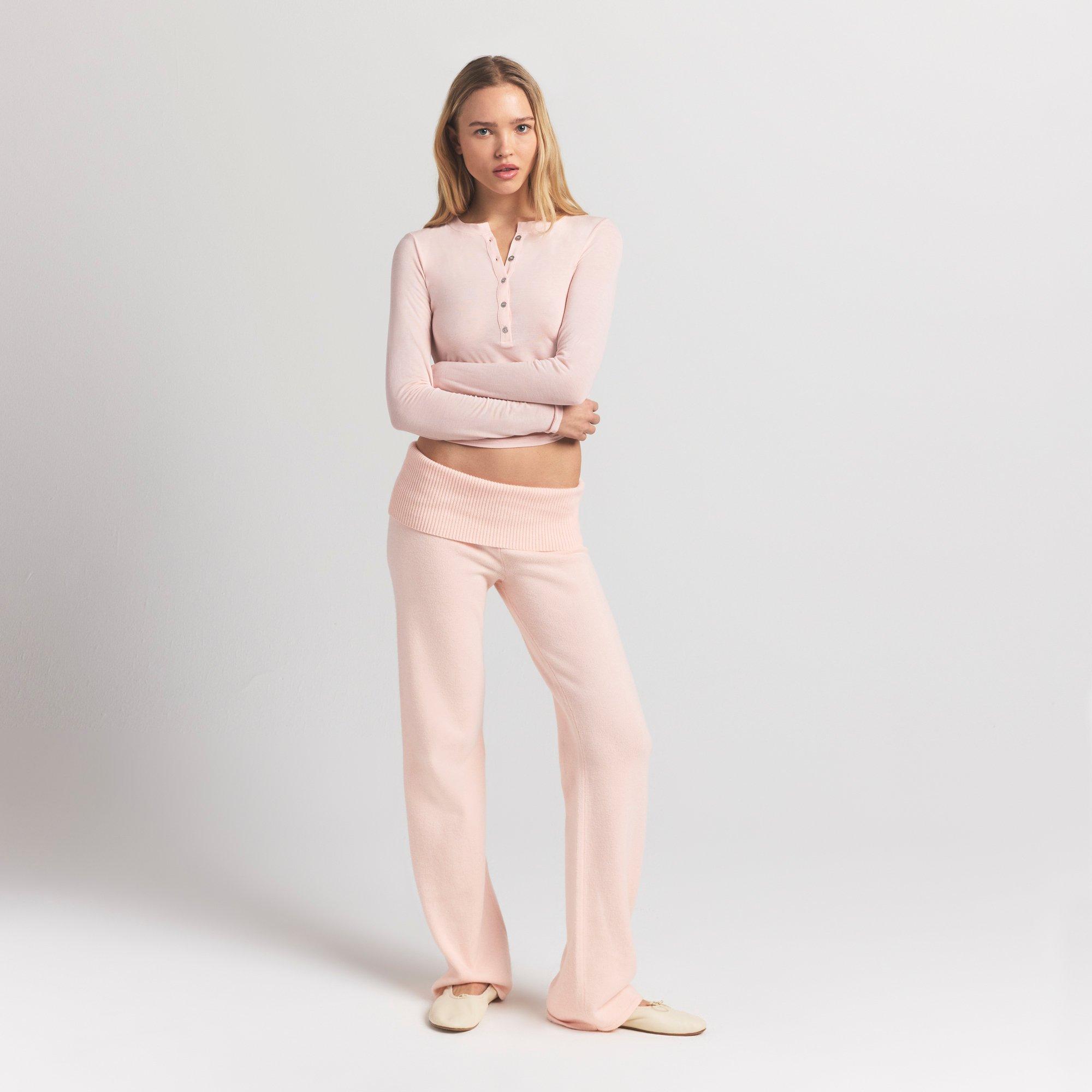 PRIMROSE - SKIMS - Womens Sheer Modal Henley - 3