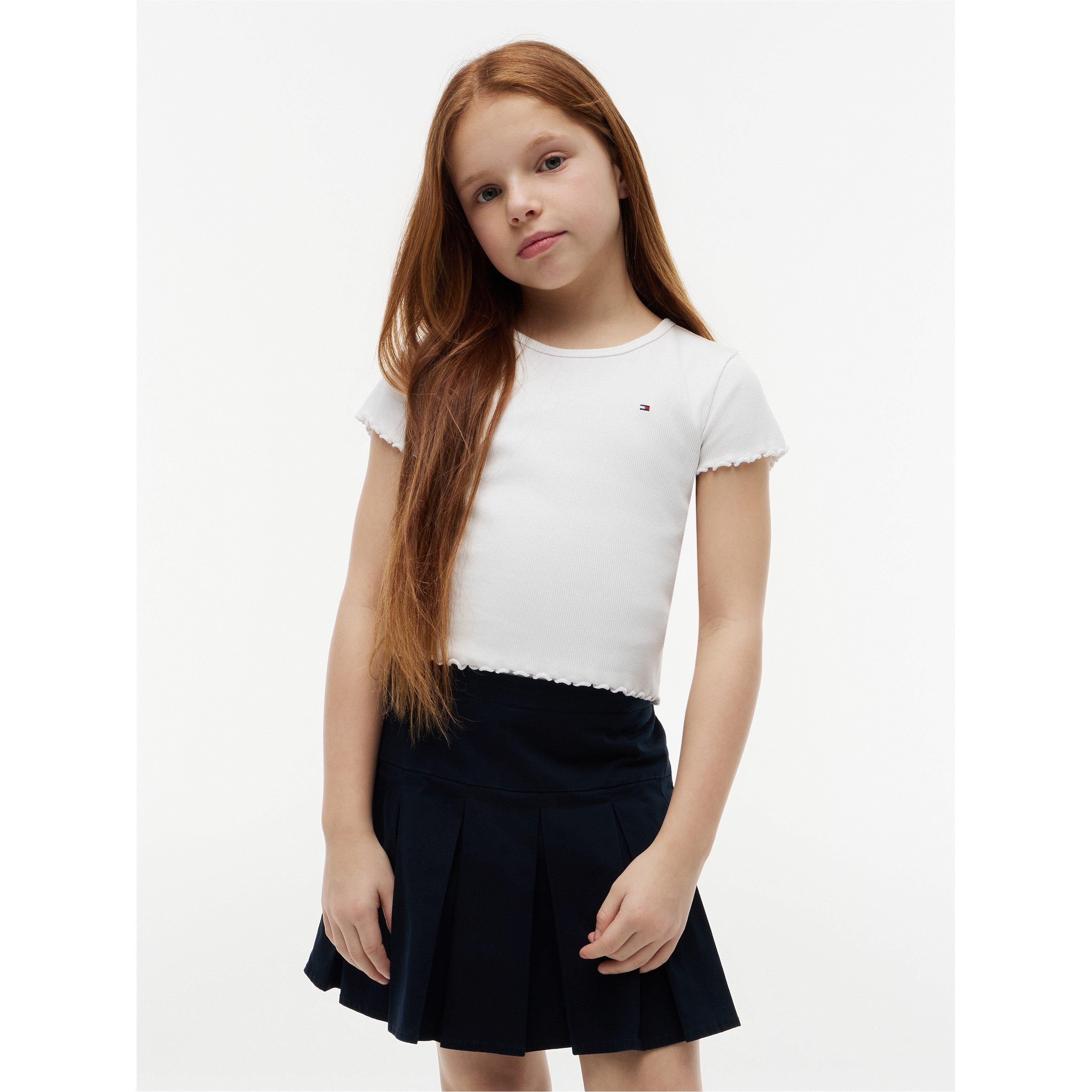 White YBR - Tommy Hilfiger - Essential Rib Top Ss - 2