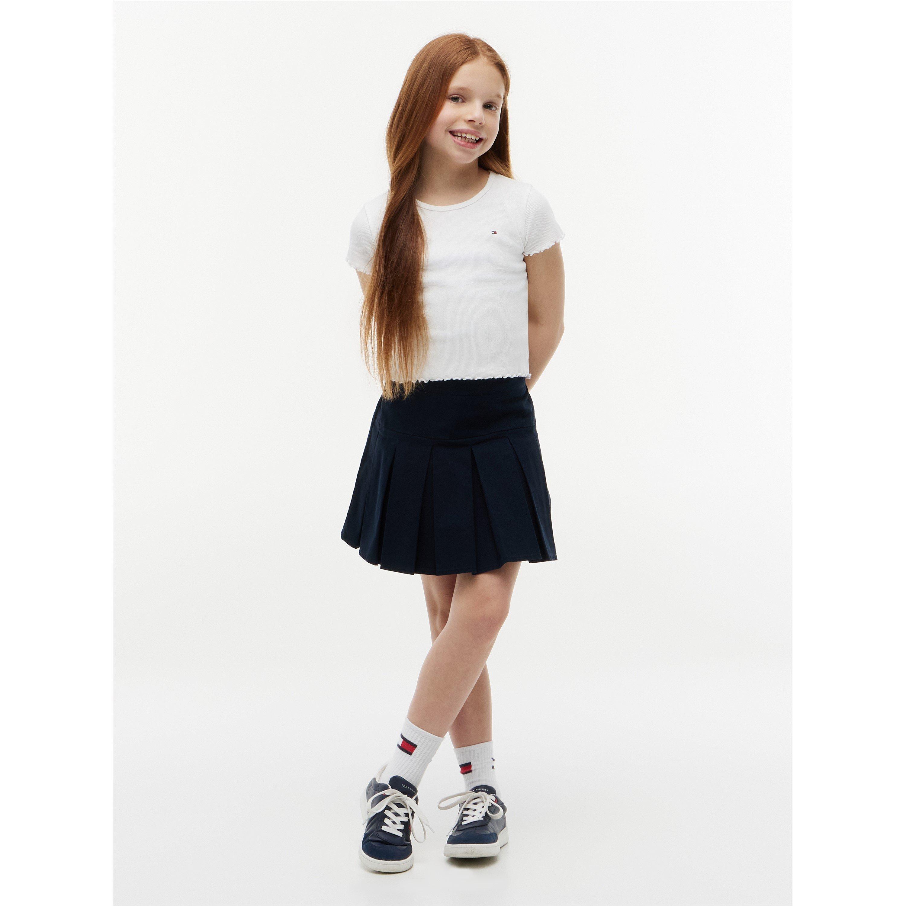 White YBR - Tommy Hilfiger - Essential Rib Top Ss - 4