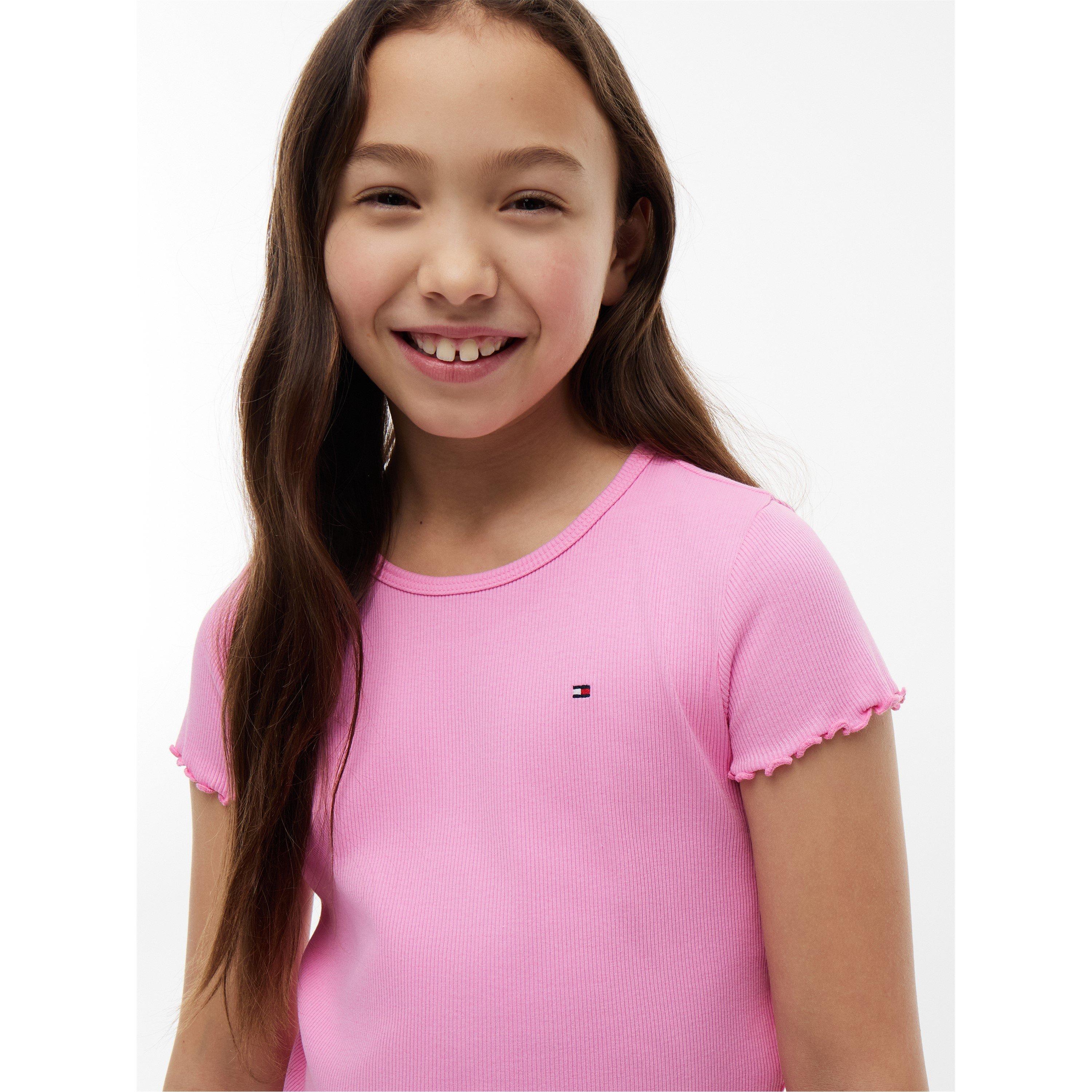 Pink Daisy TOU - Tommy Hilfiger - Essential Rib Top Ss - 4