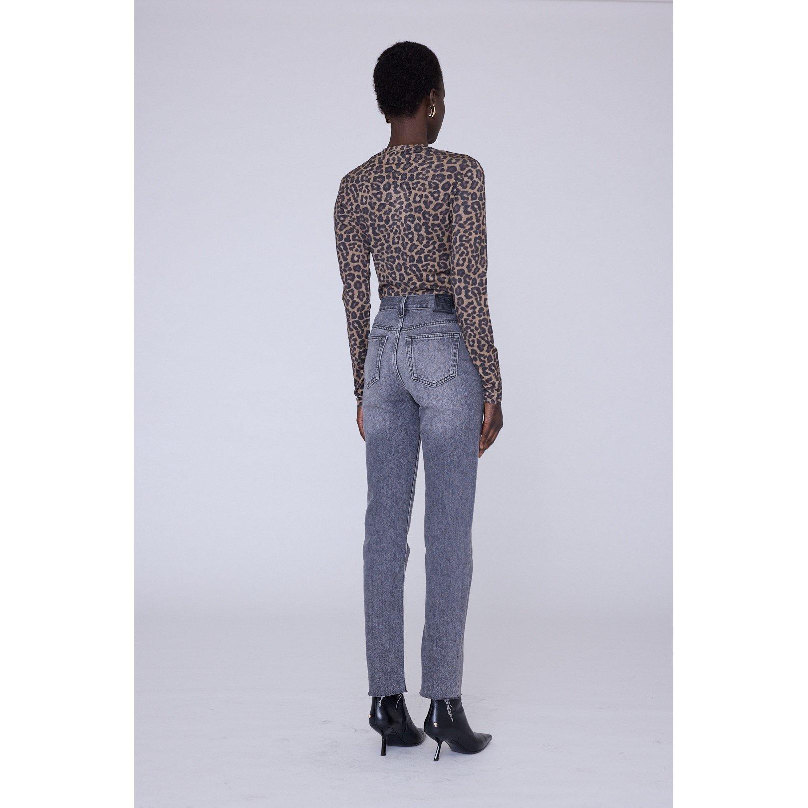 PRINT - Anine Bing - Women's Sylvie Wool Long-Sleeve Slim-Fit T-Shirt - 3