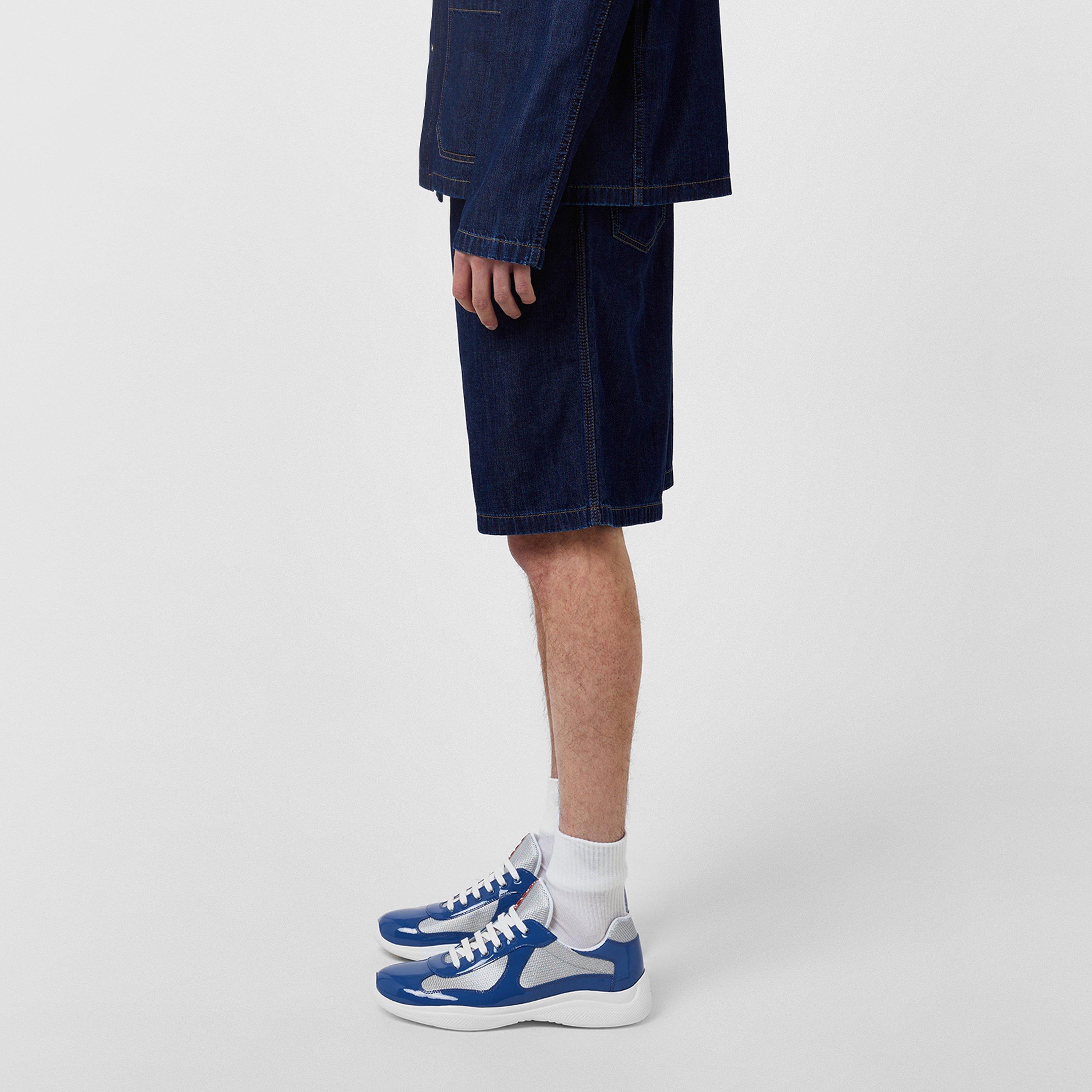 Blue - Prada - Light Denim Bermudas - 2