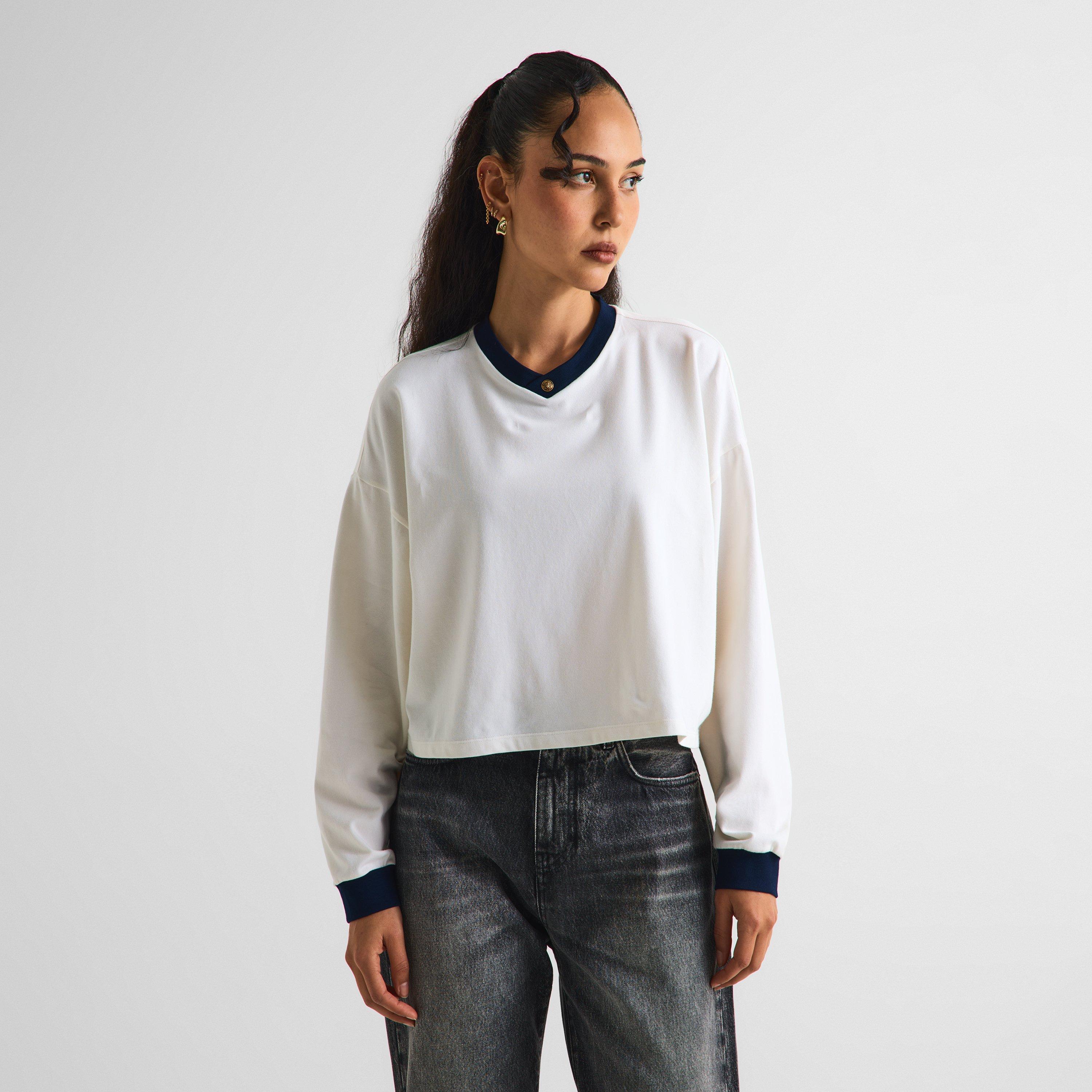 White Ink - Versace - Women's Vintage Medusa Long Sleeve T-Shirt - 3