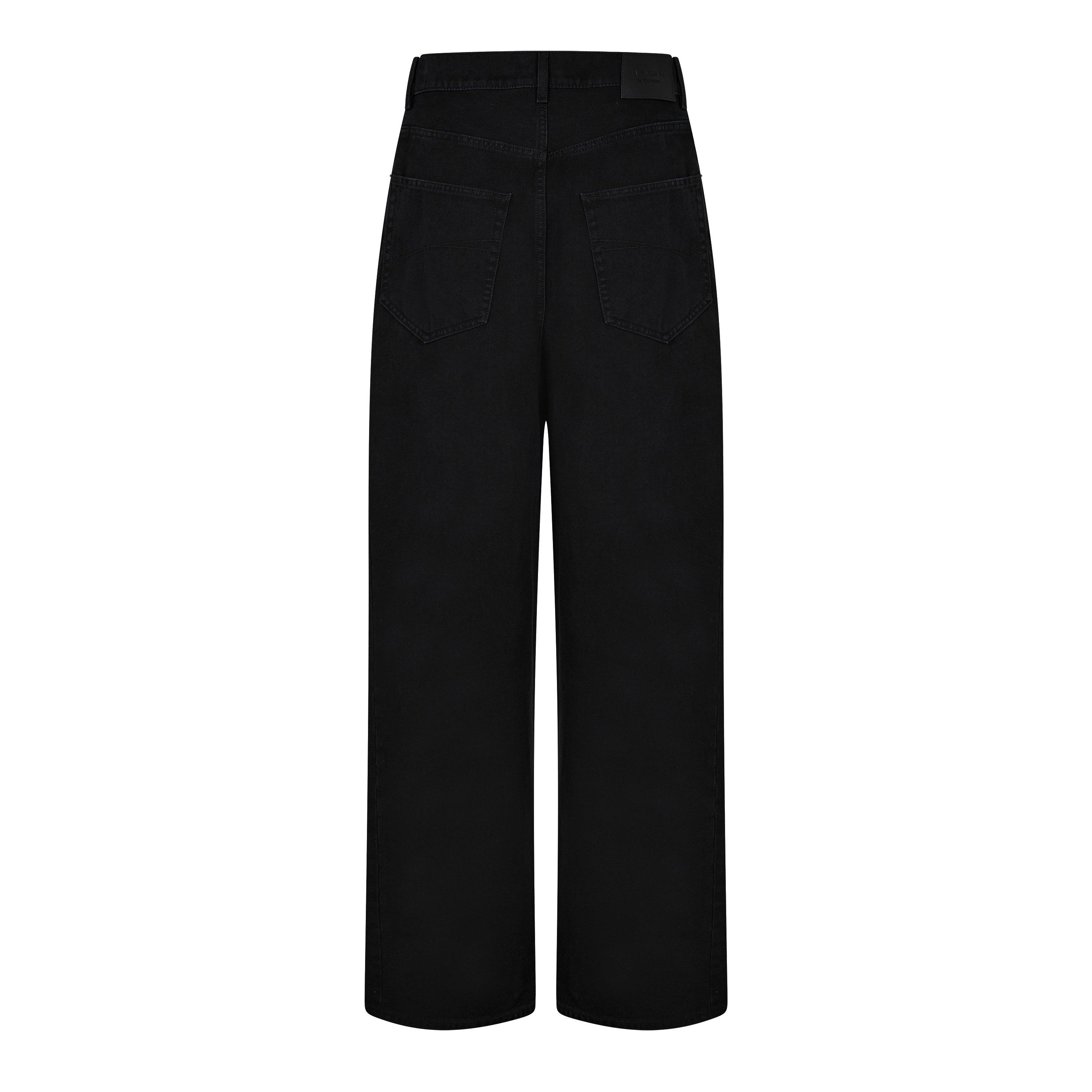 Peach Black - Balenciaga - Wide Leg Jeans Womens - 6