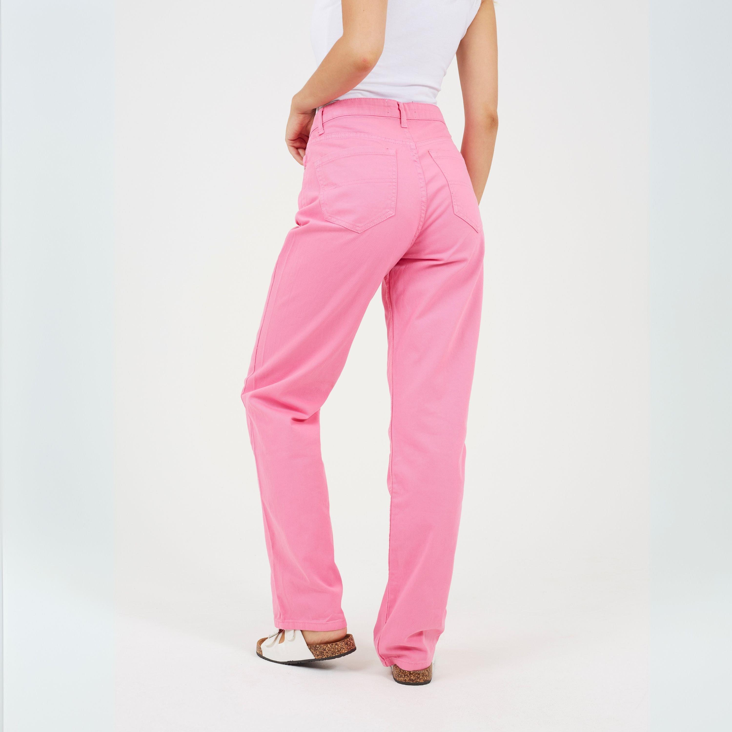 Fuchsia - Brave Soul - Women's Para Straight Leg Jeans - 2