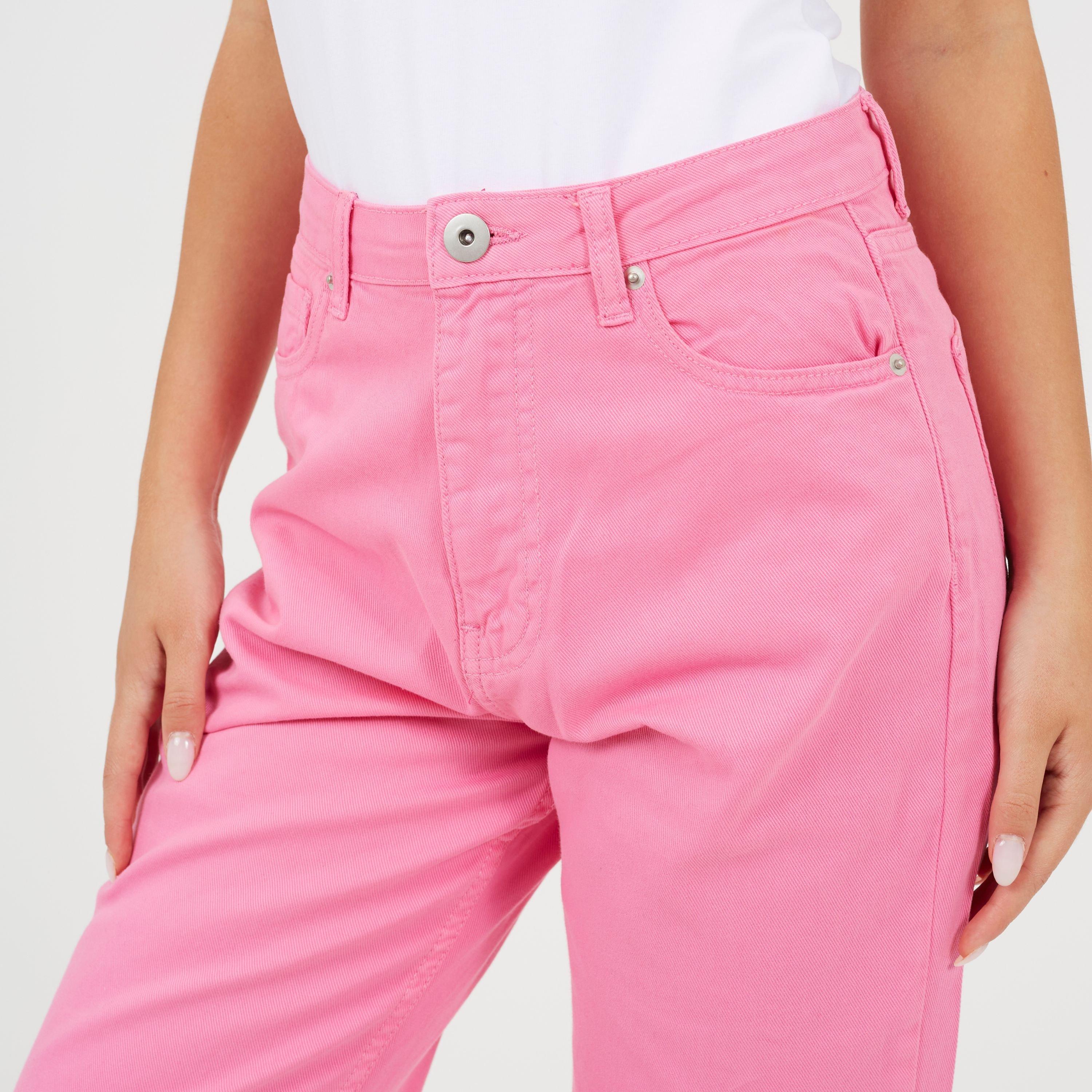 Fuchsia - Brave Soul - Women's Para Straight Leg Jeans - 3