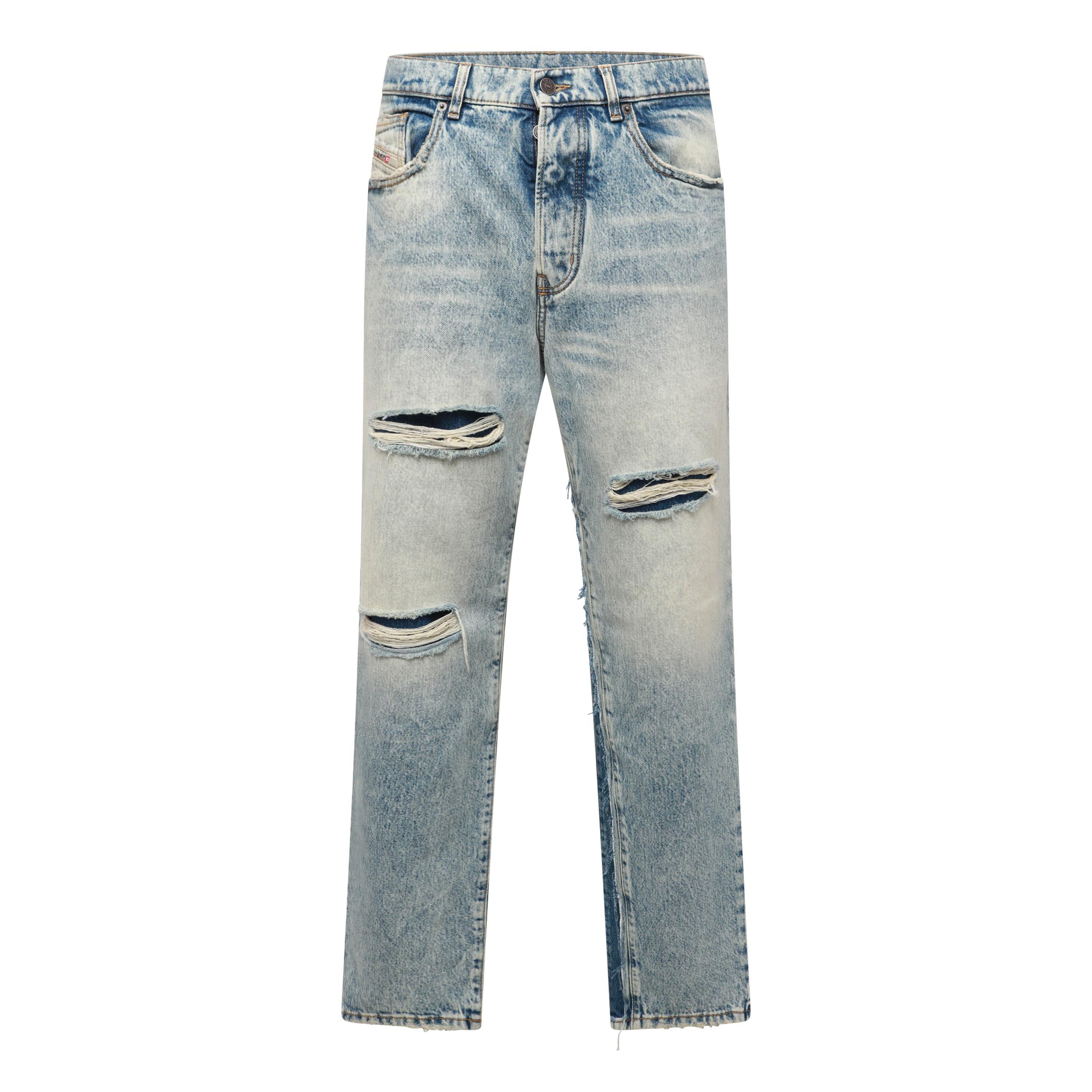 Blue Denim - Diesel - Men's D-Fire-S1 Straight Leg Jeans - 1