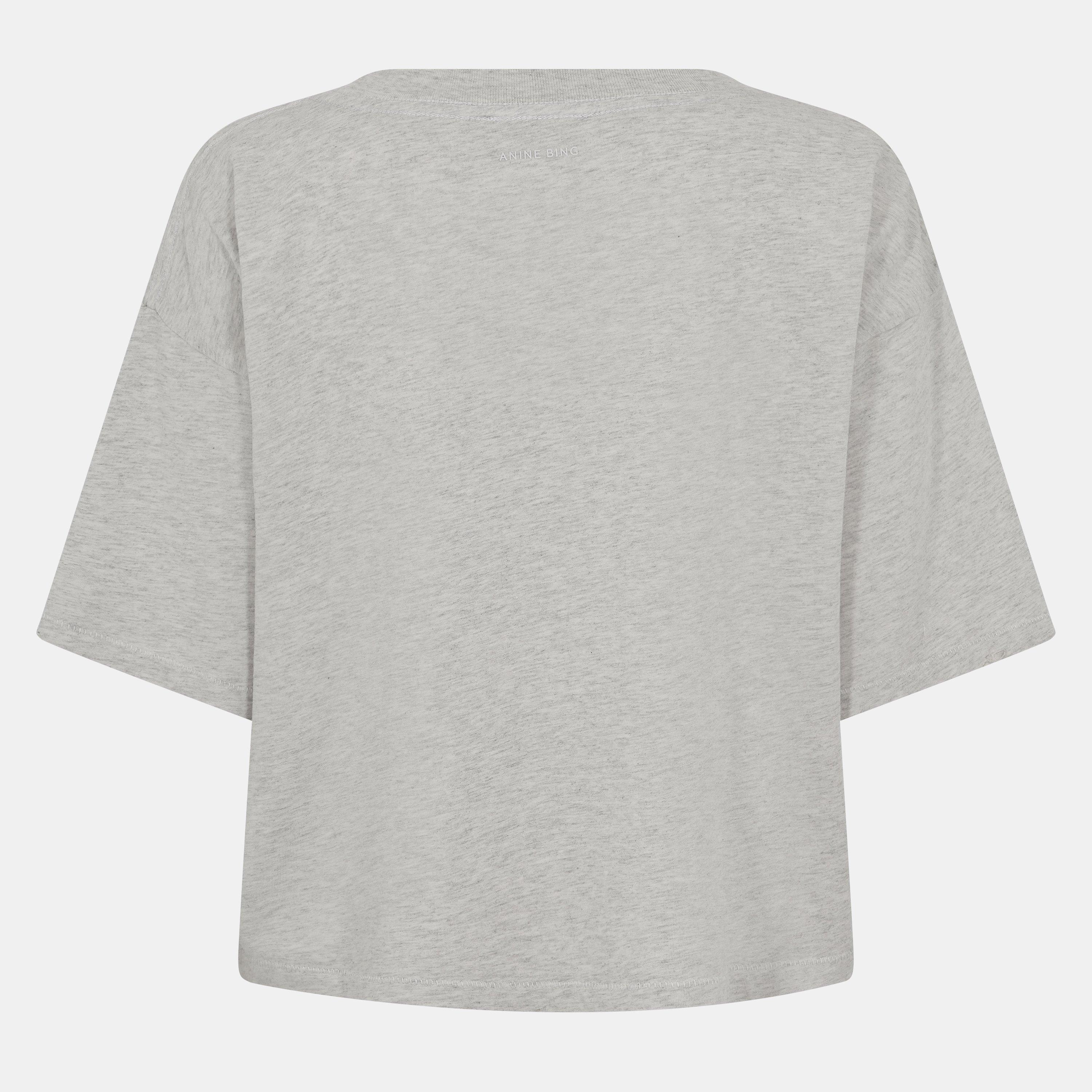 Grey - Anine Bing - Johnny Cropped Tee - 2
