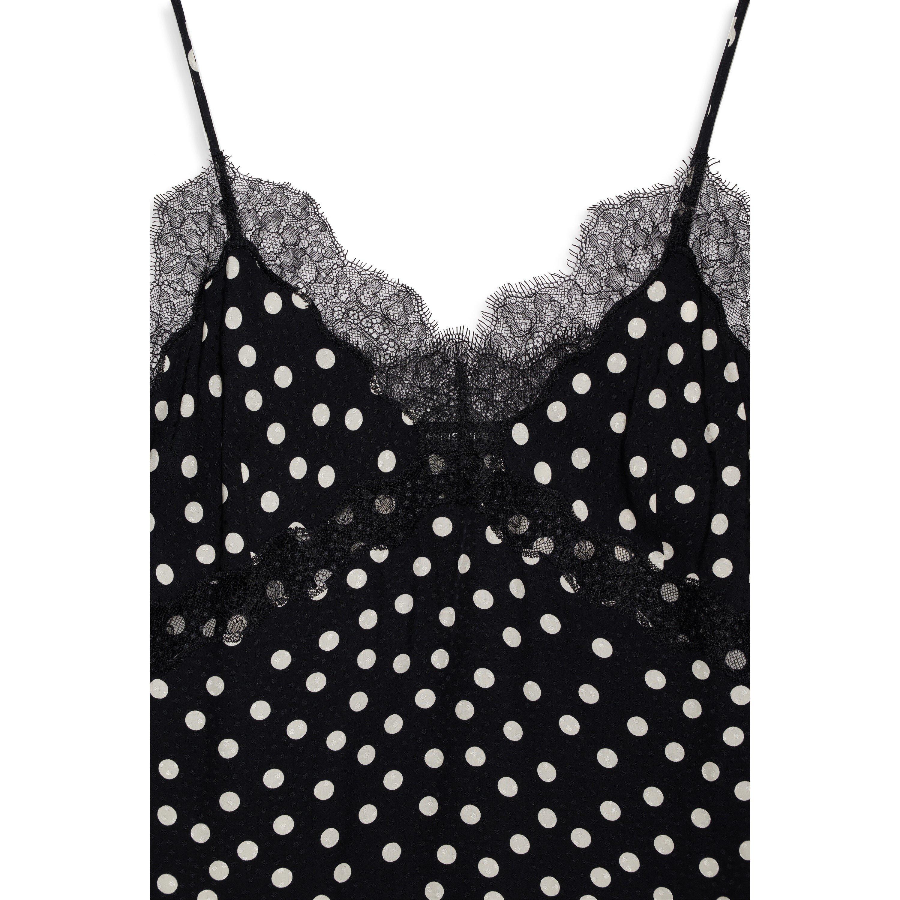 WHITE/BLACK - Anine Bing - Women's Amelie Cami Top - 3