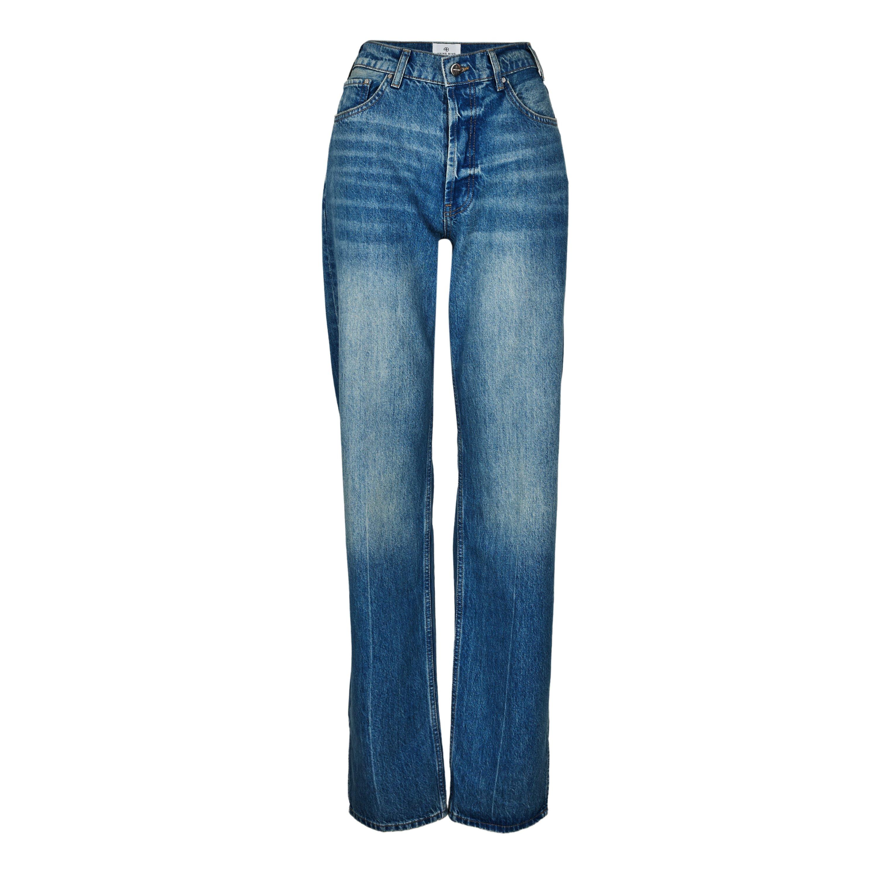 Anine Bing Women's Roy Straight Leg Jeans - Nordic Blue - Size 28 L30
