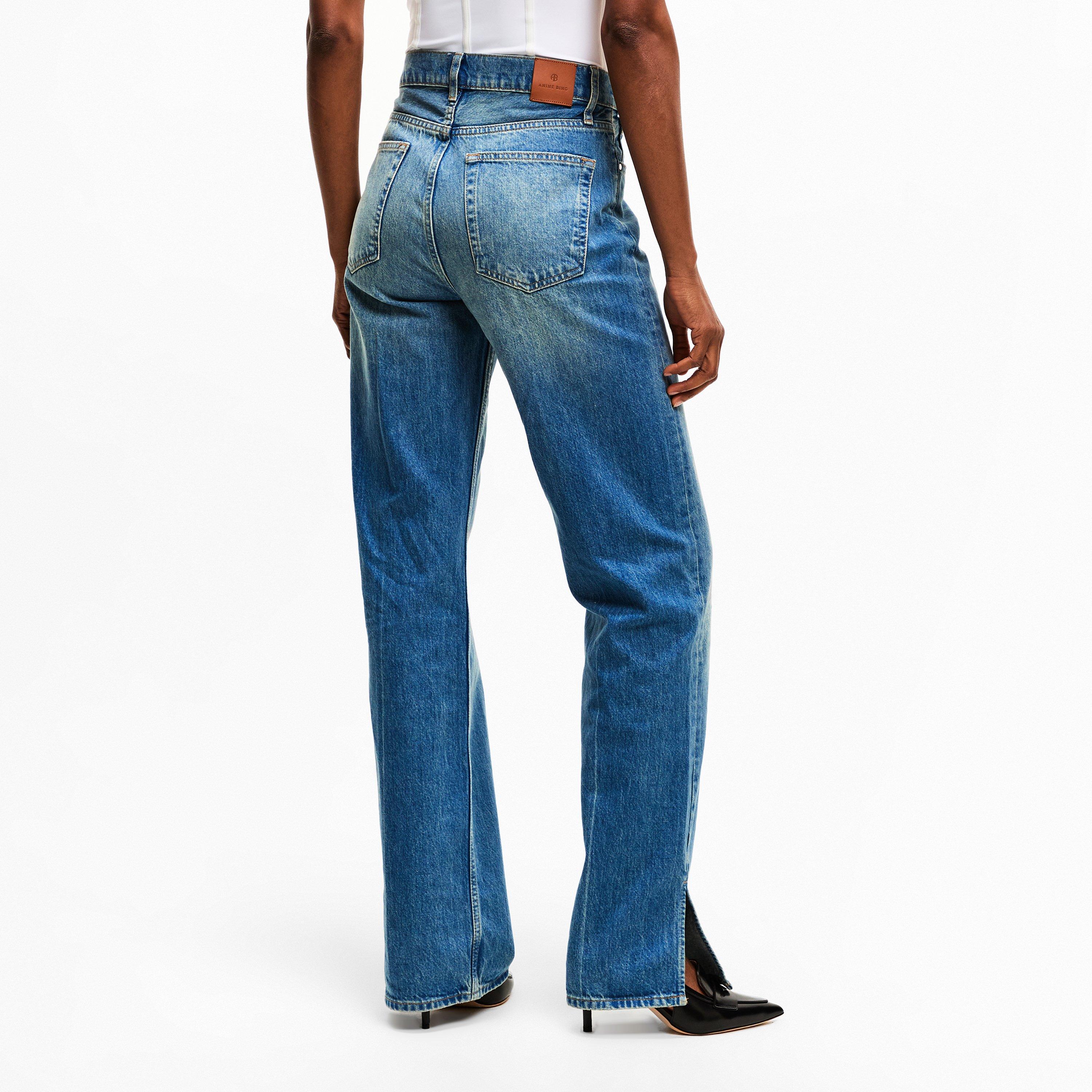 Nordic Blue - Anine Bing - Women's Roy Straight Leg Jeans - 4