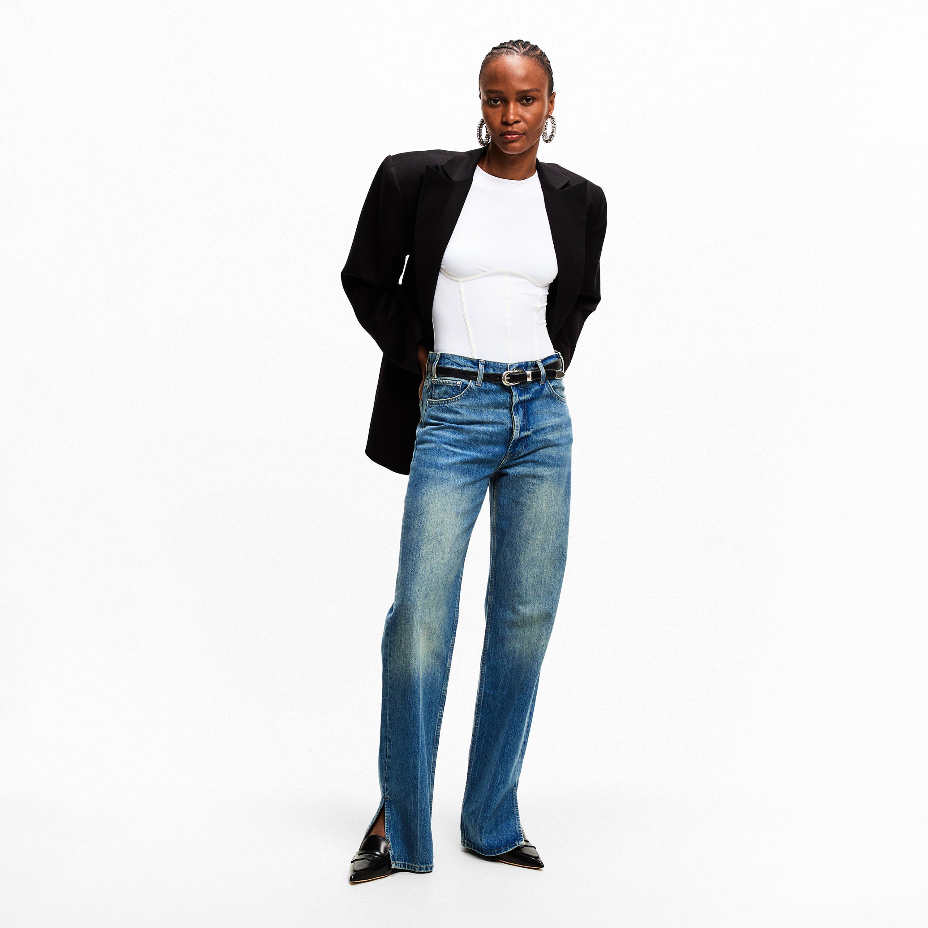 Nordic Blue - Anine Bing - Women's Roy Straight Leg Jeans - 5