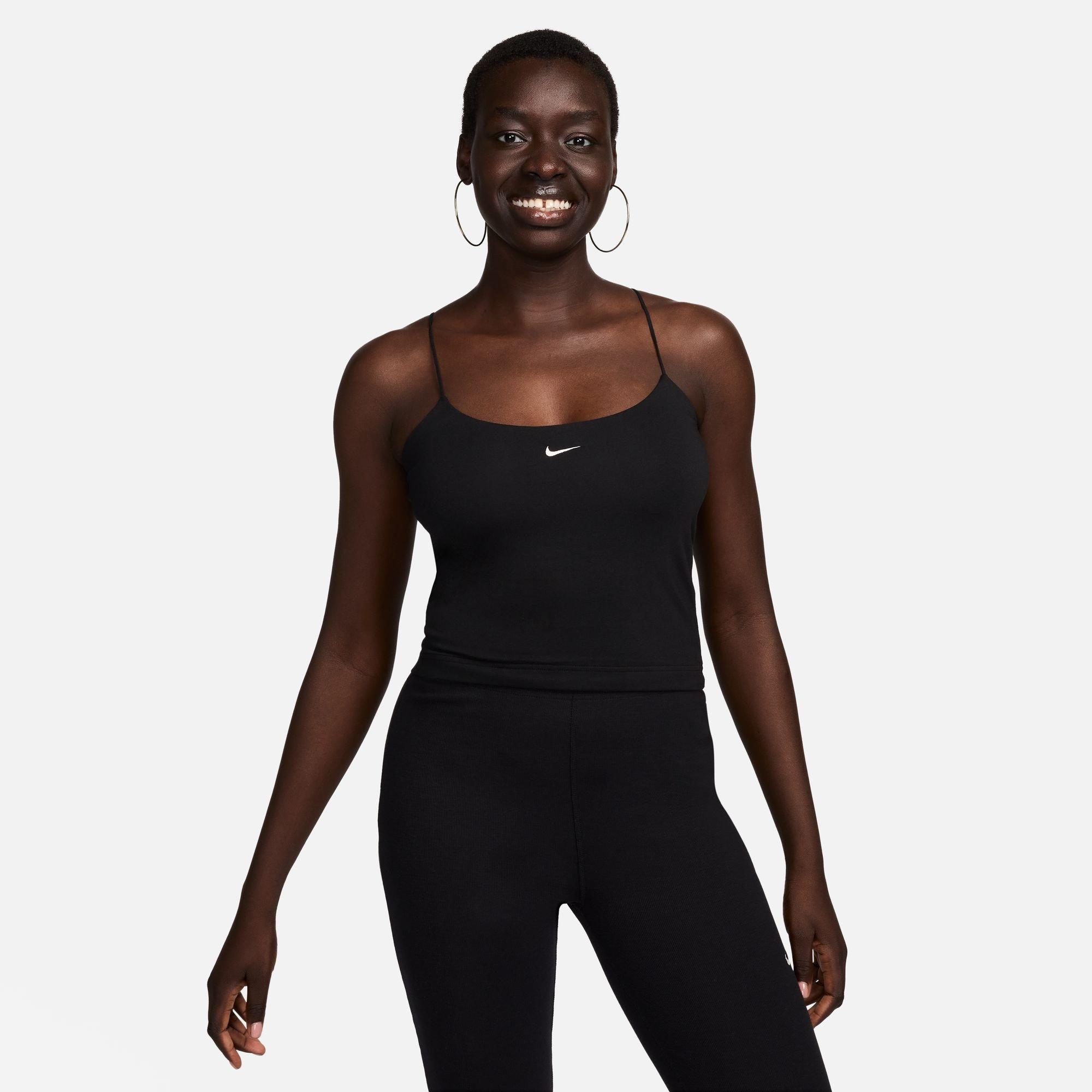 Nike Women's Knitted Cami Top - Black/Sail - 12 (M)