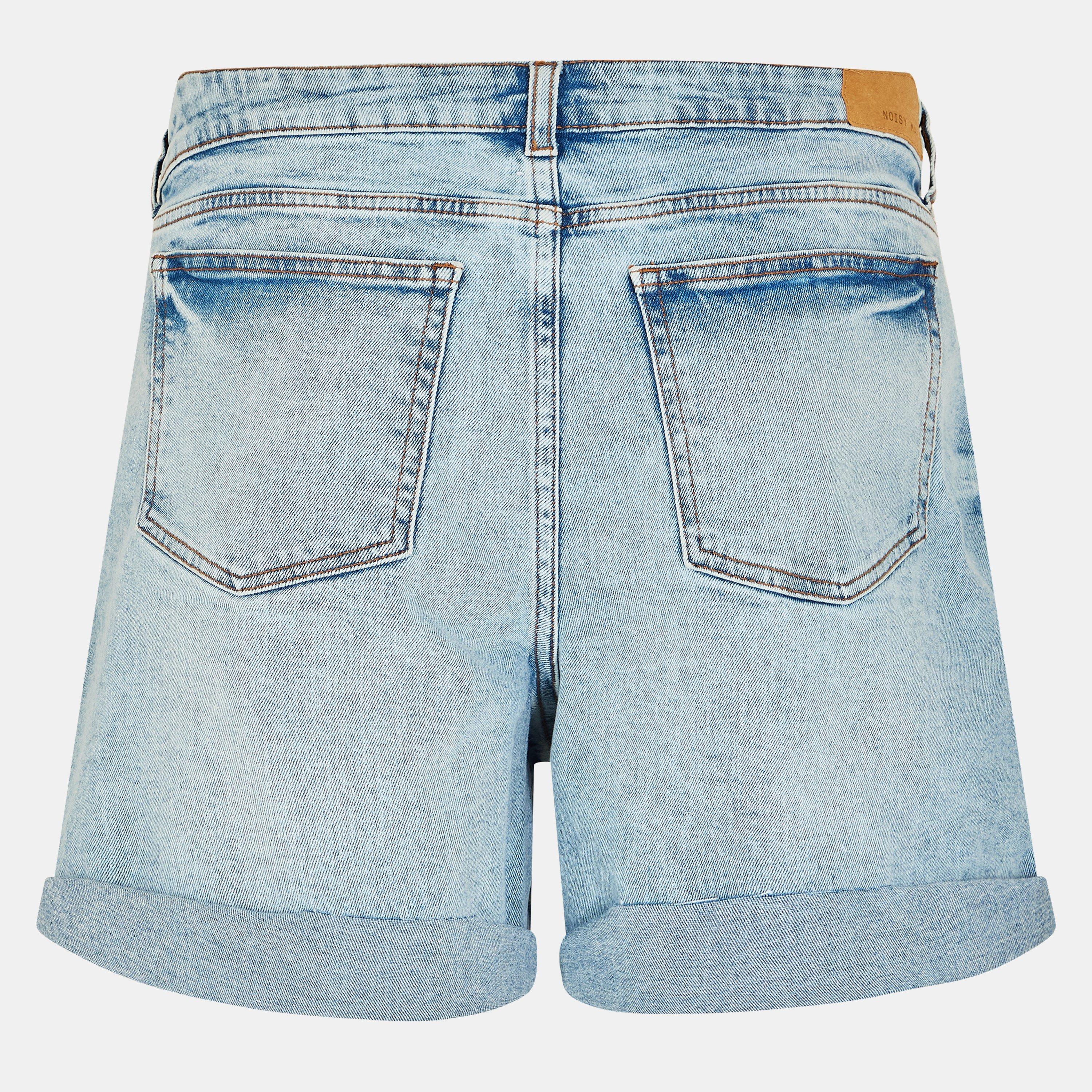 Lt Blue Denim - Noisy May - Heavyweight Denim Shorts - 2
