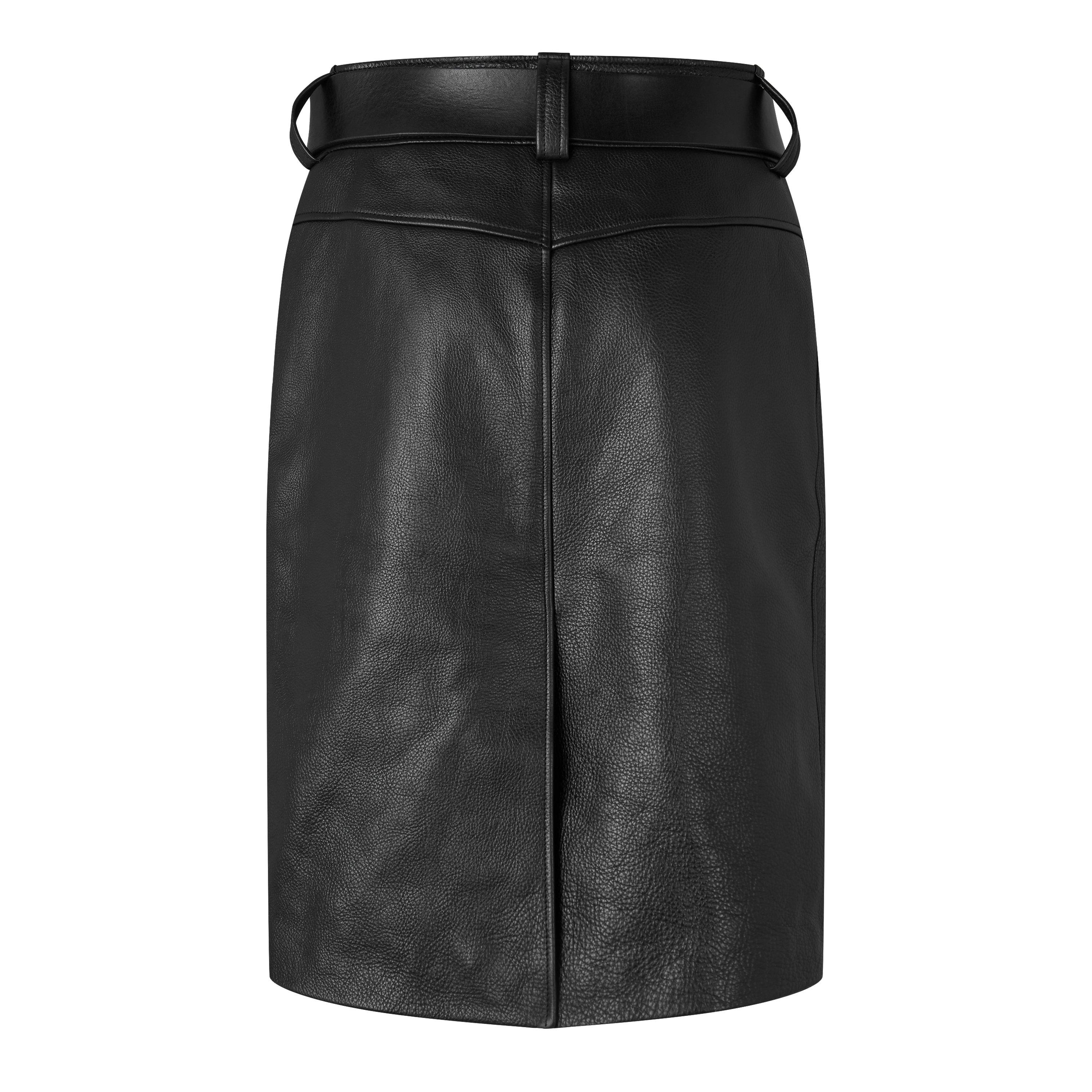 Noir/Naturel - Saint Laurent - Women's Pencil Skirt - 2