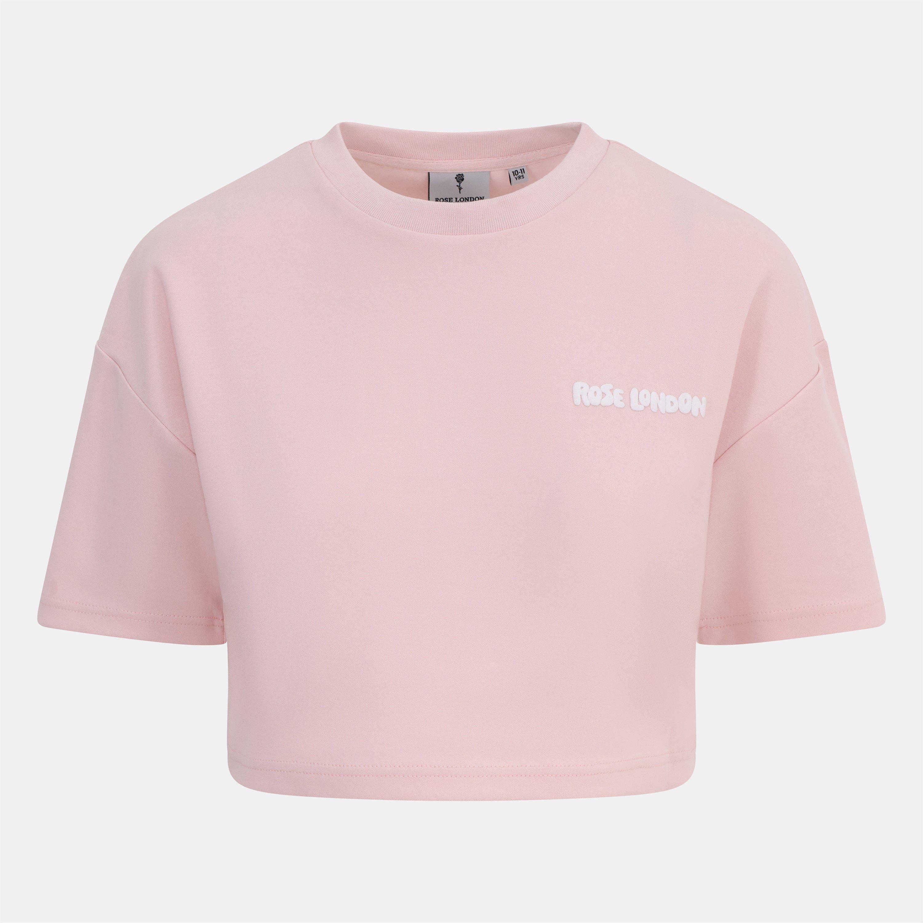 Pink - Rose London - Authentic Crop T-shirt Junior Girls - 1