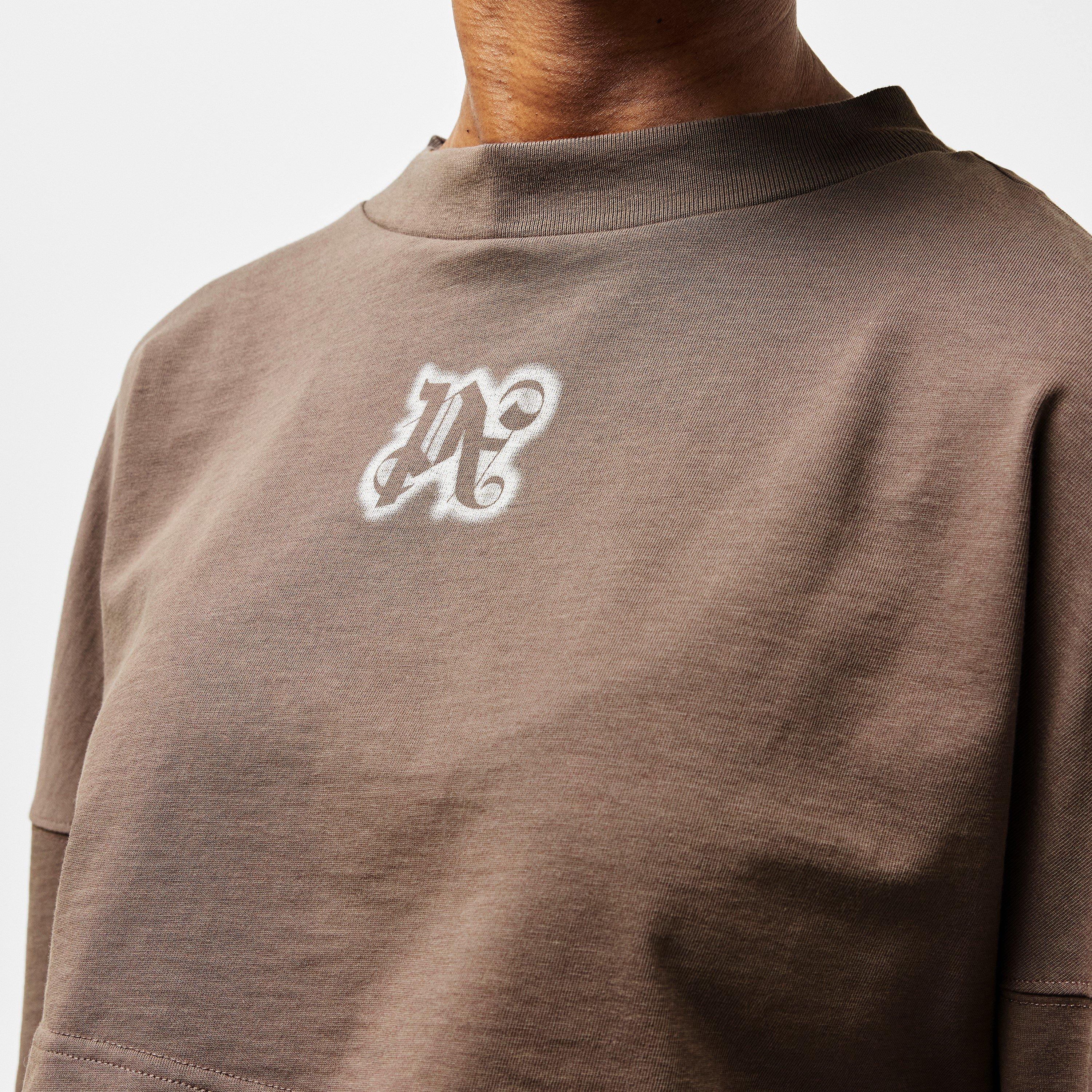 Grey - Palm Angels - Women's Neon Logo Long-Sleeve T-Shirt - 5