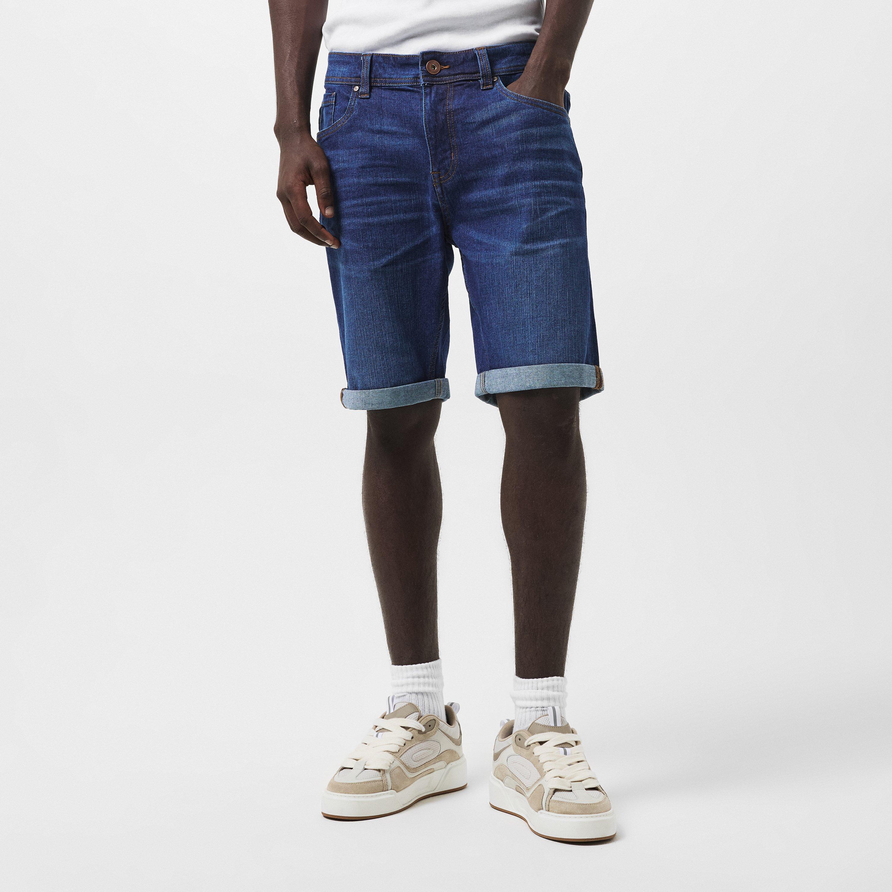 Middenblauwe wassing - Threadbare - Edmonton Short Sn54 - 3