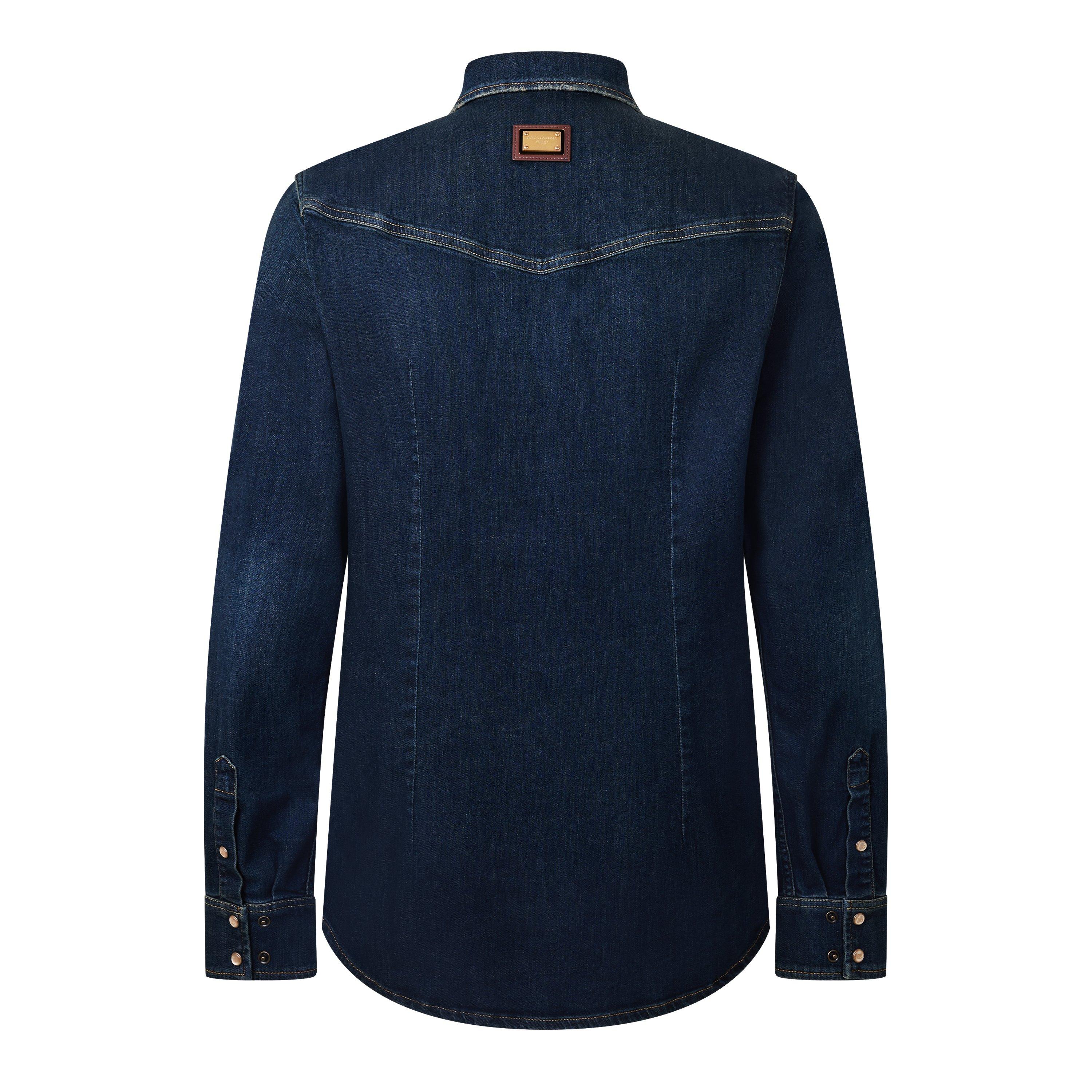Indigo - Dolce and Gabbana - DG Marina Dnm Shirt Sn63 - 2