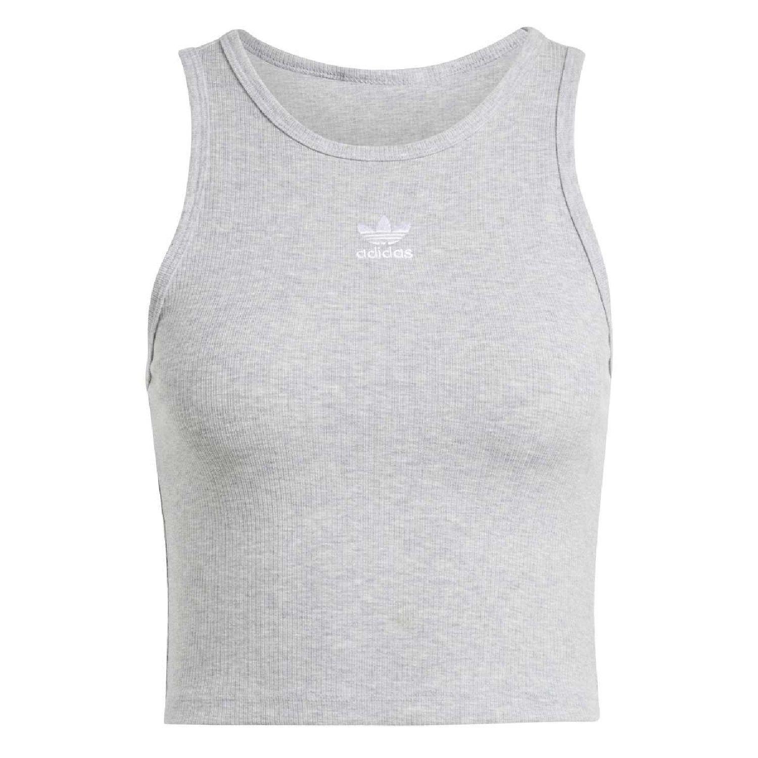 medium grey - adidas Originals - Adidas Esnt Rib Tank Ld99 - 1