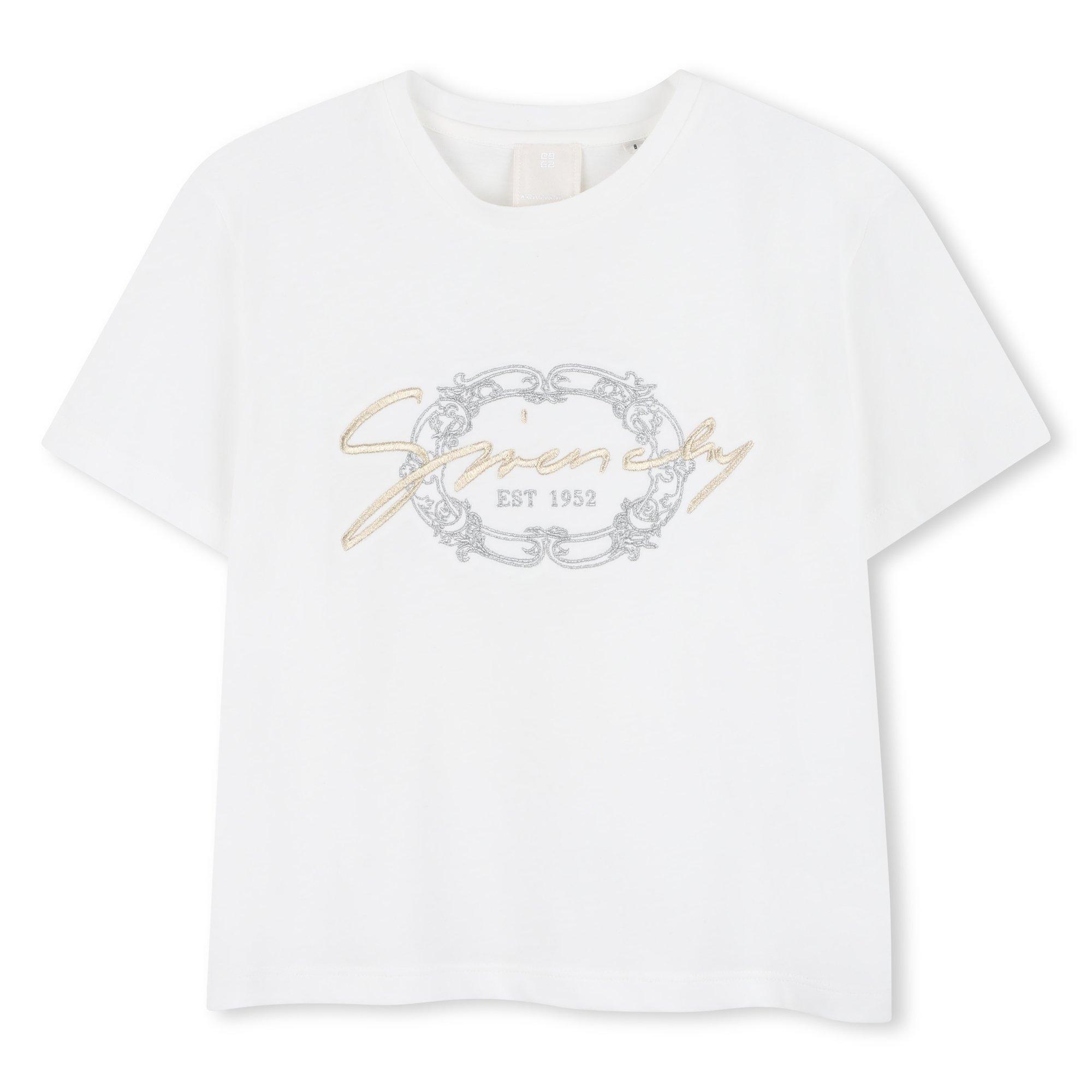GIVENCHY GIV Logo Tee - Cream 117 - Size 8Y