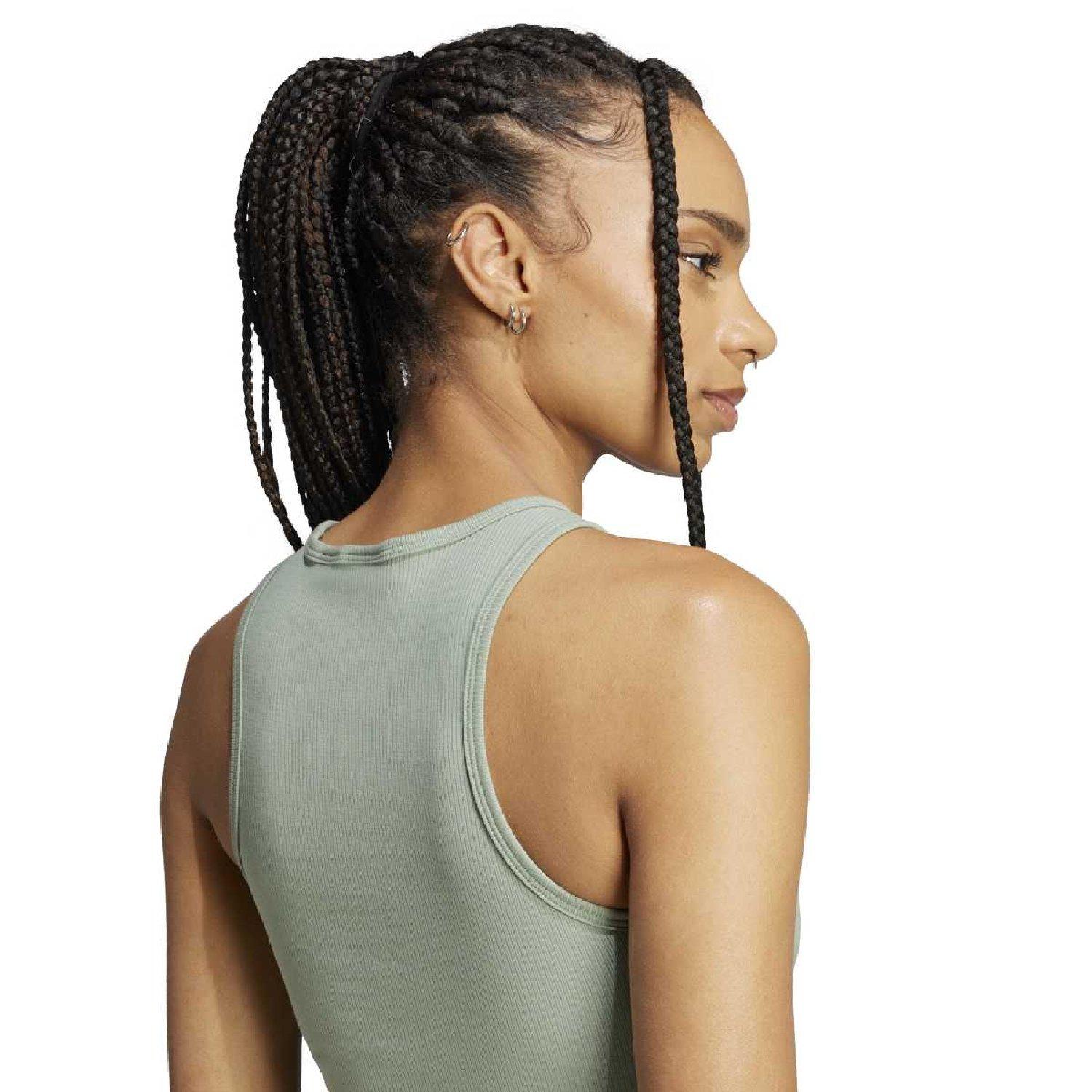 silver green - adidas Originals - Adidas Esnt Rib Tank Ld99 - 6