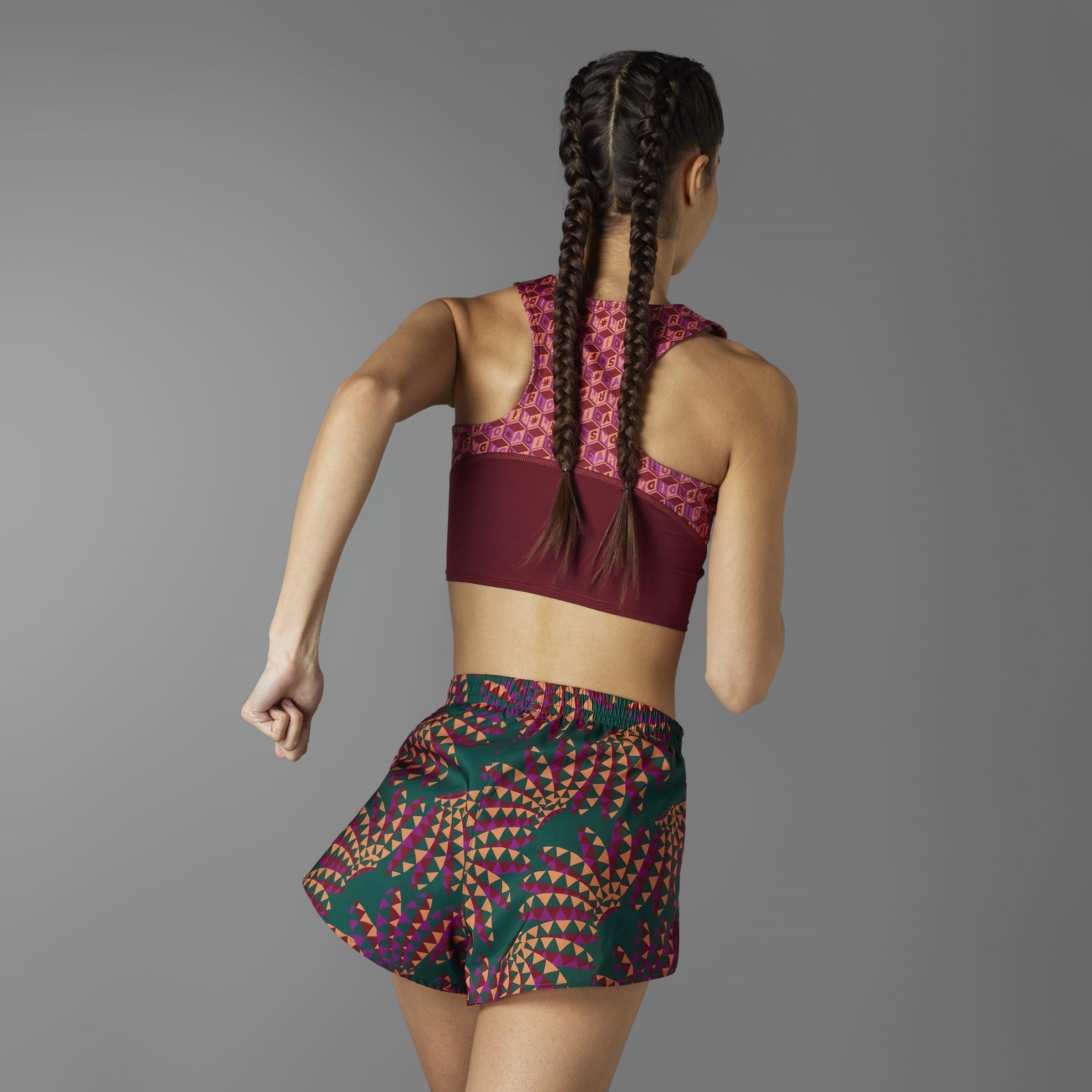 Edles Kastanienbraun - adidas - Adizero X Farm Crop Top Womens - 9