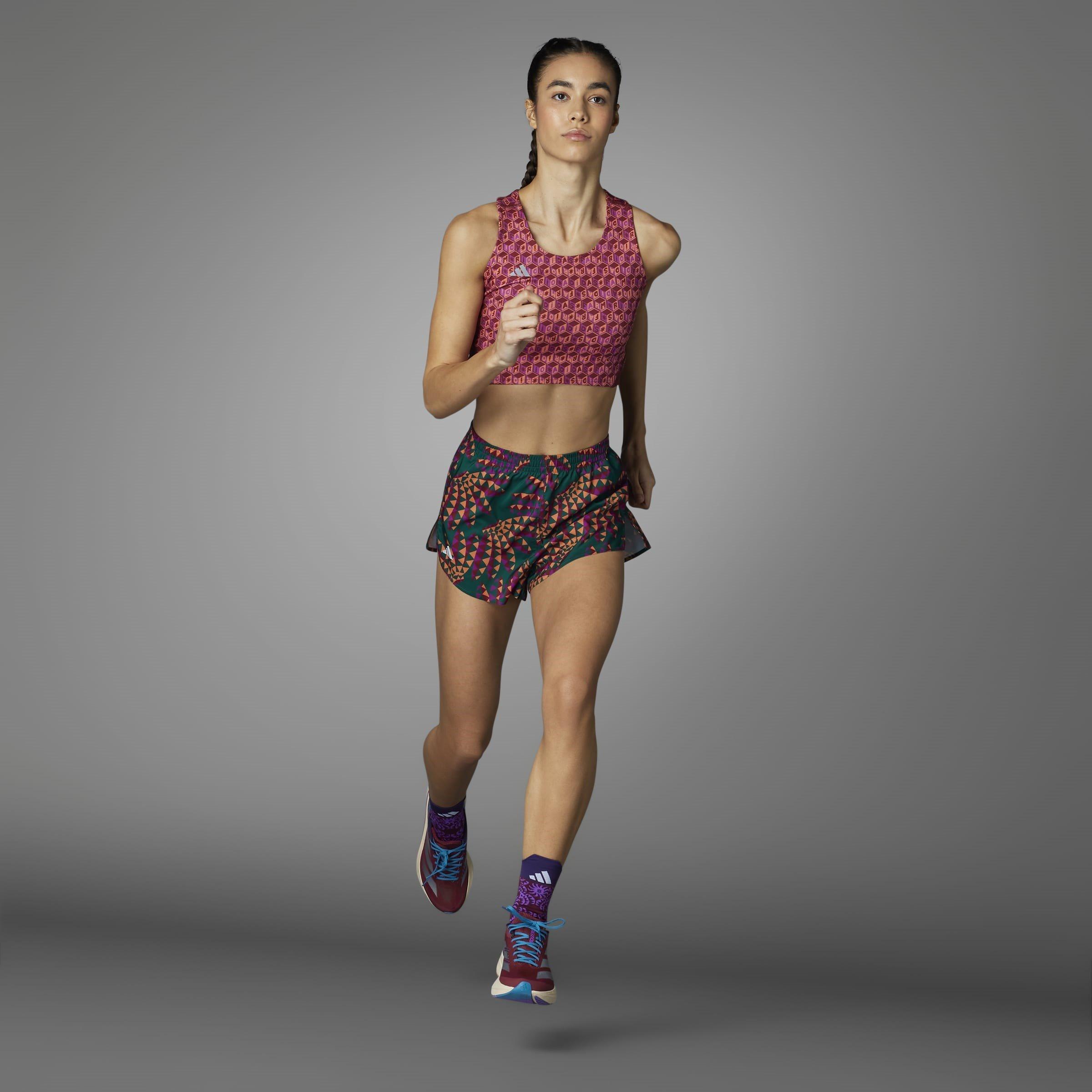 Edles Kastanienbraun - adidas - Adizero X Farm Crop Top Womens - 10