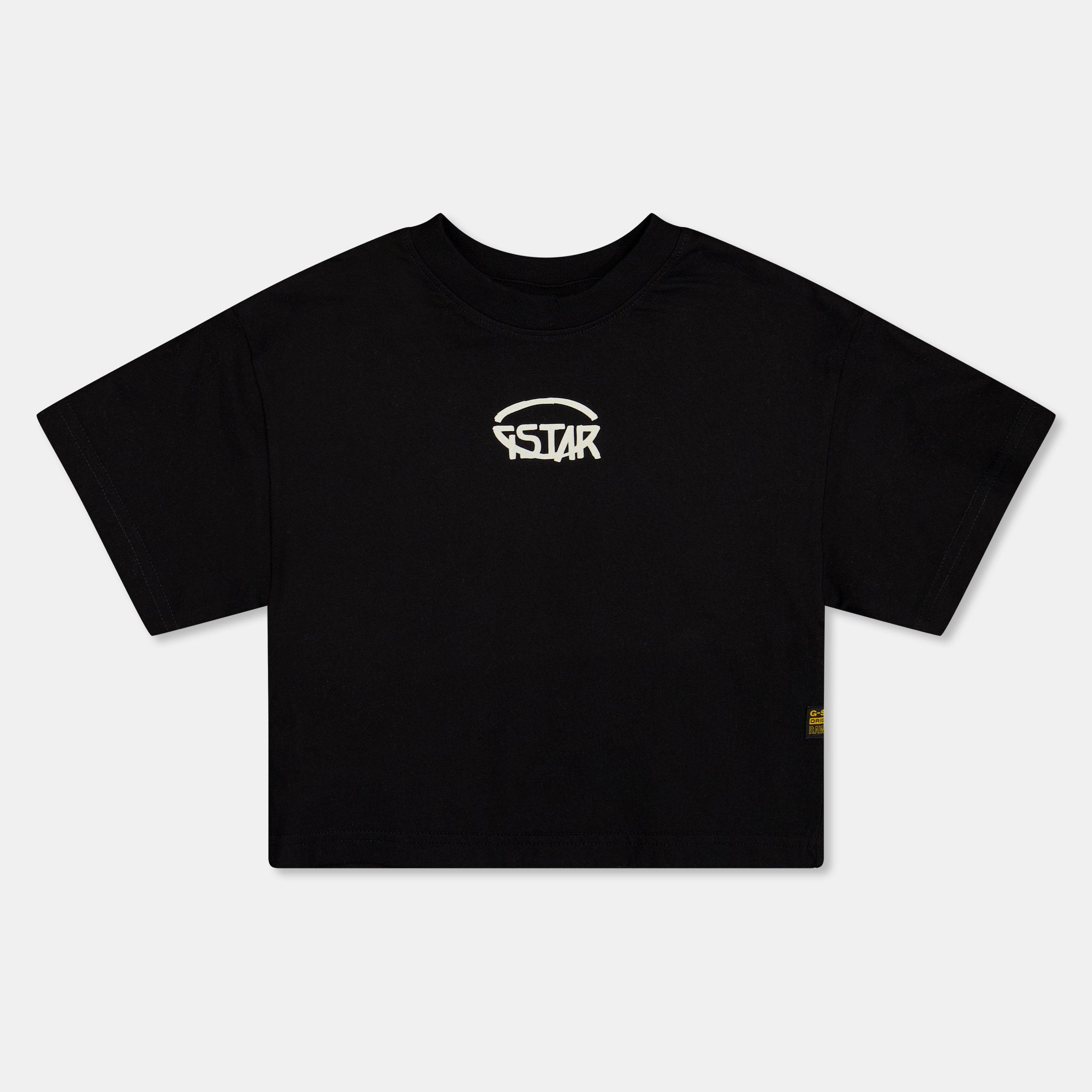 DK Black - G Star - Kids' Gstar Crop Top - 1
