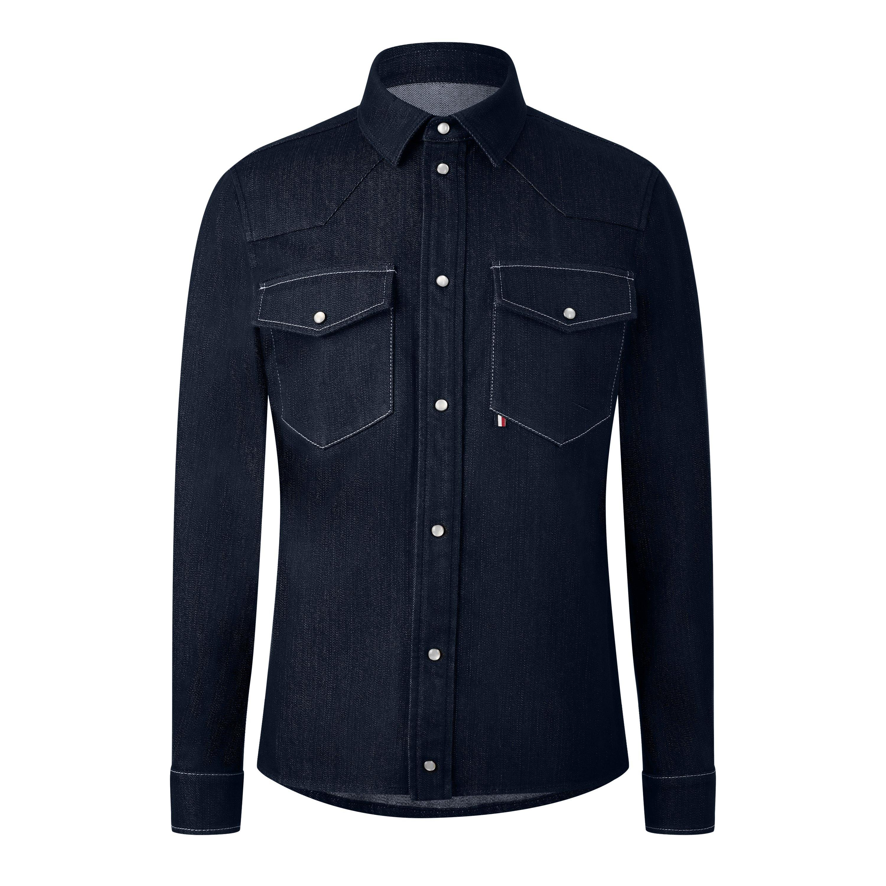 Navy 76C - Moncler - Moncler Denim Shirt Sn64 - 1