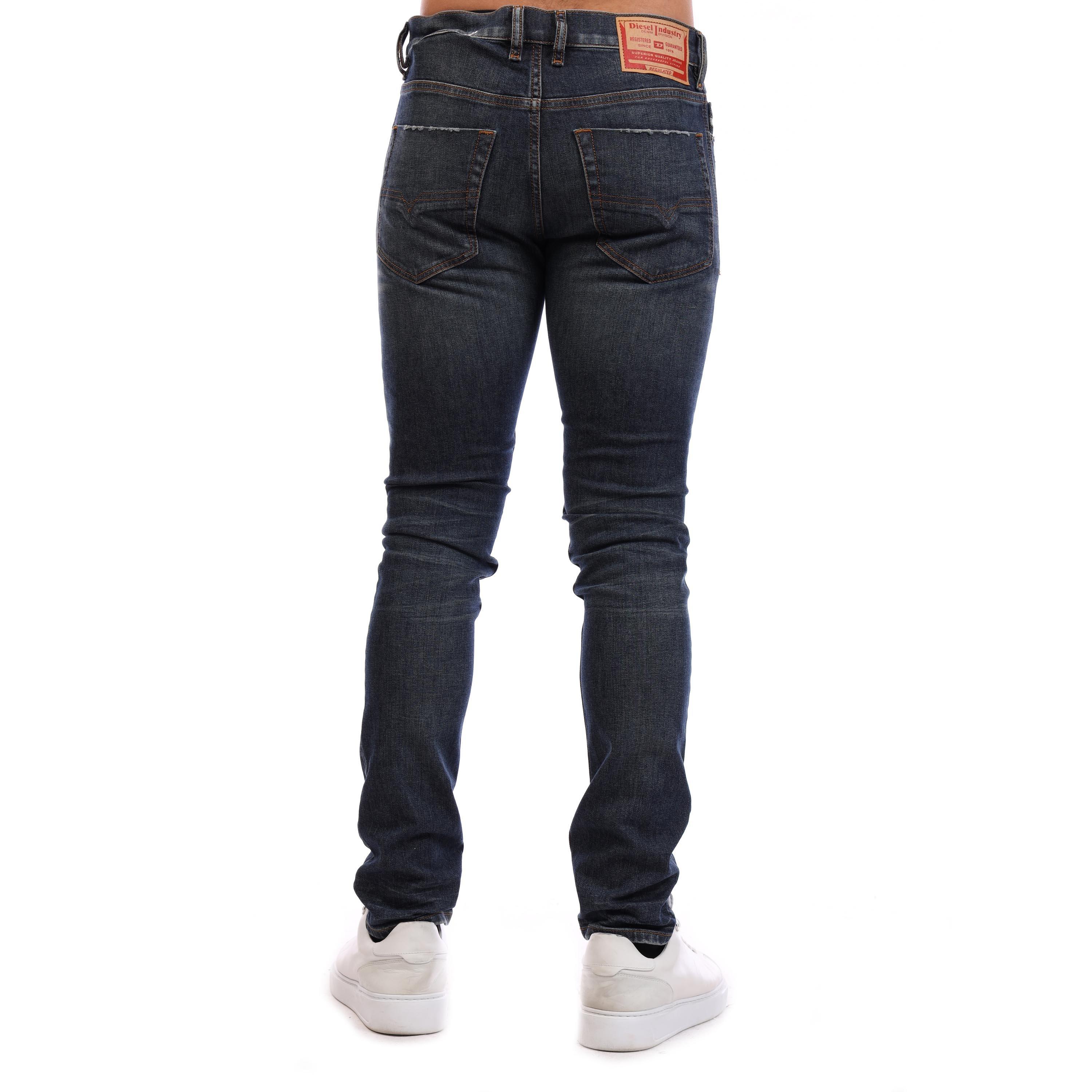Blue Denim - Diesel - Men's Straight Leg Jeans - 4
