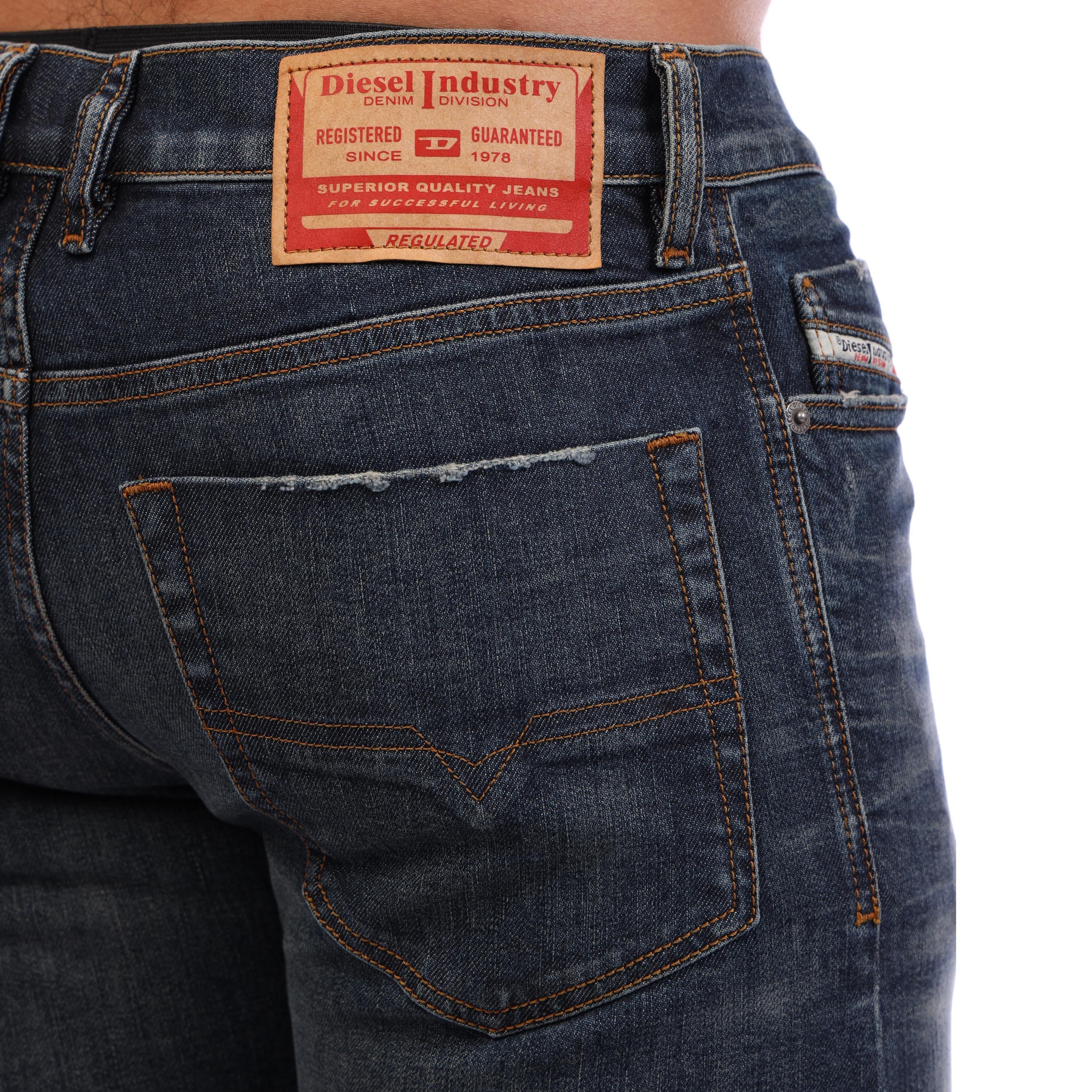 Blue Denim - Diesel - Men's Straight Leg Jeans - 6